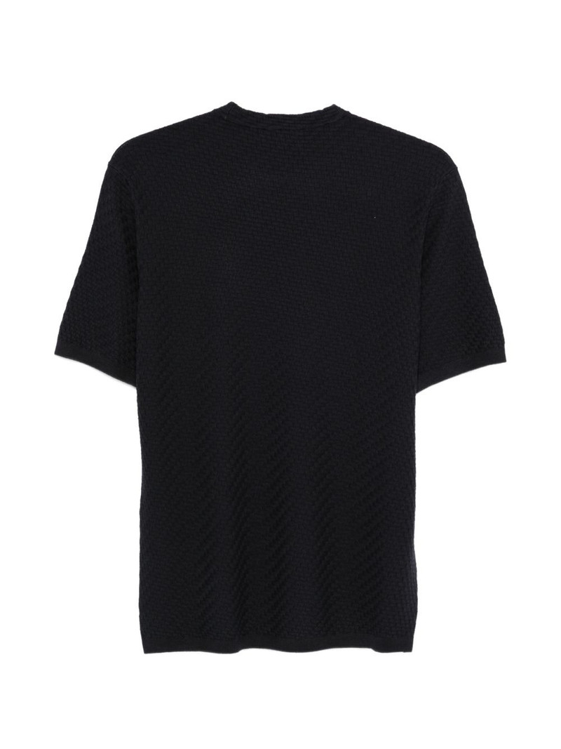 EMPORIO ARMANI textured T-shirt outlook