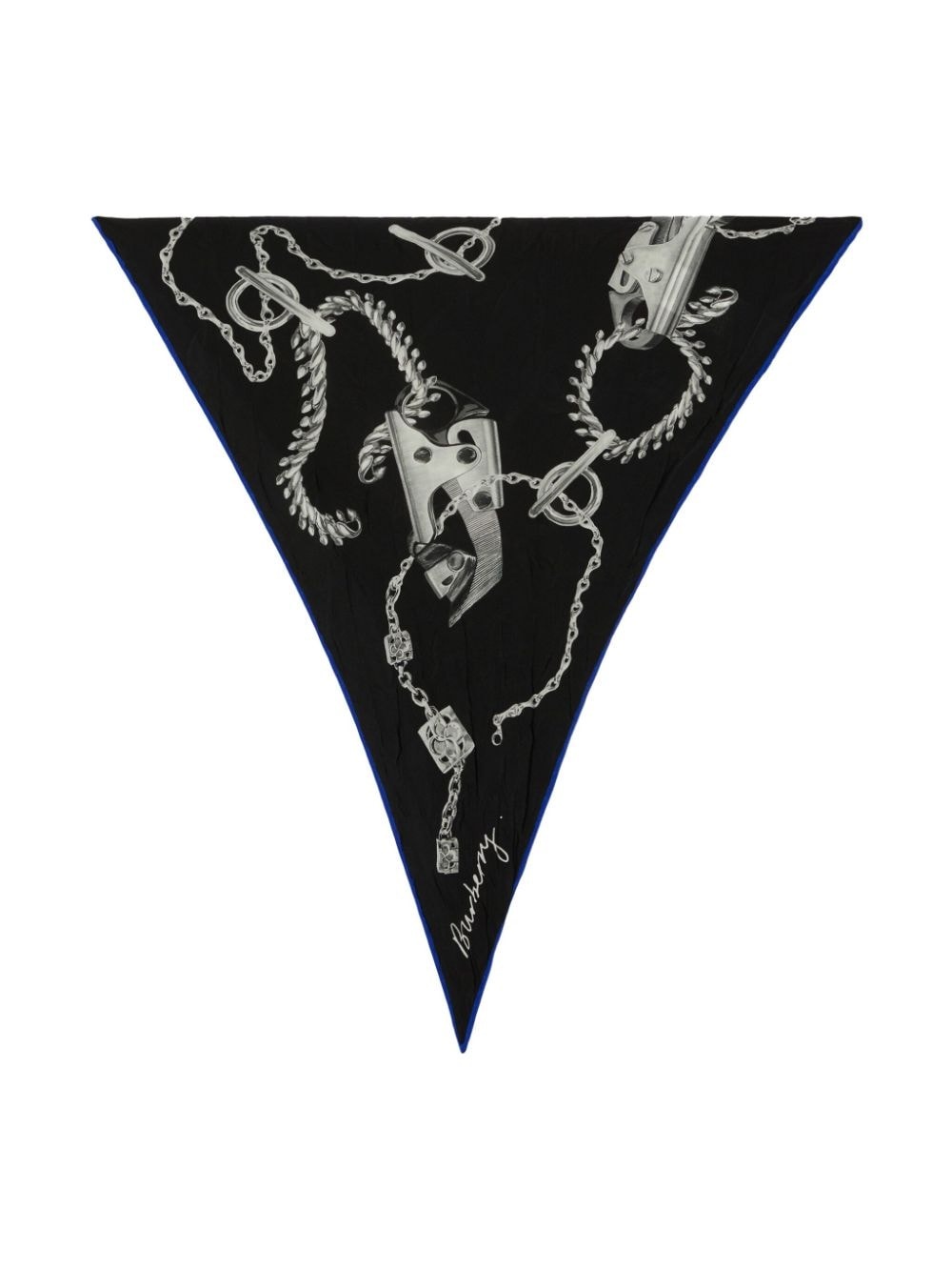 graphic-print silk scarf - 3