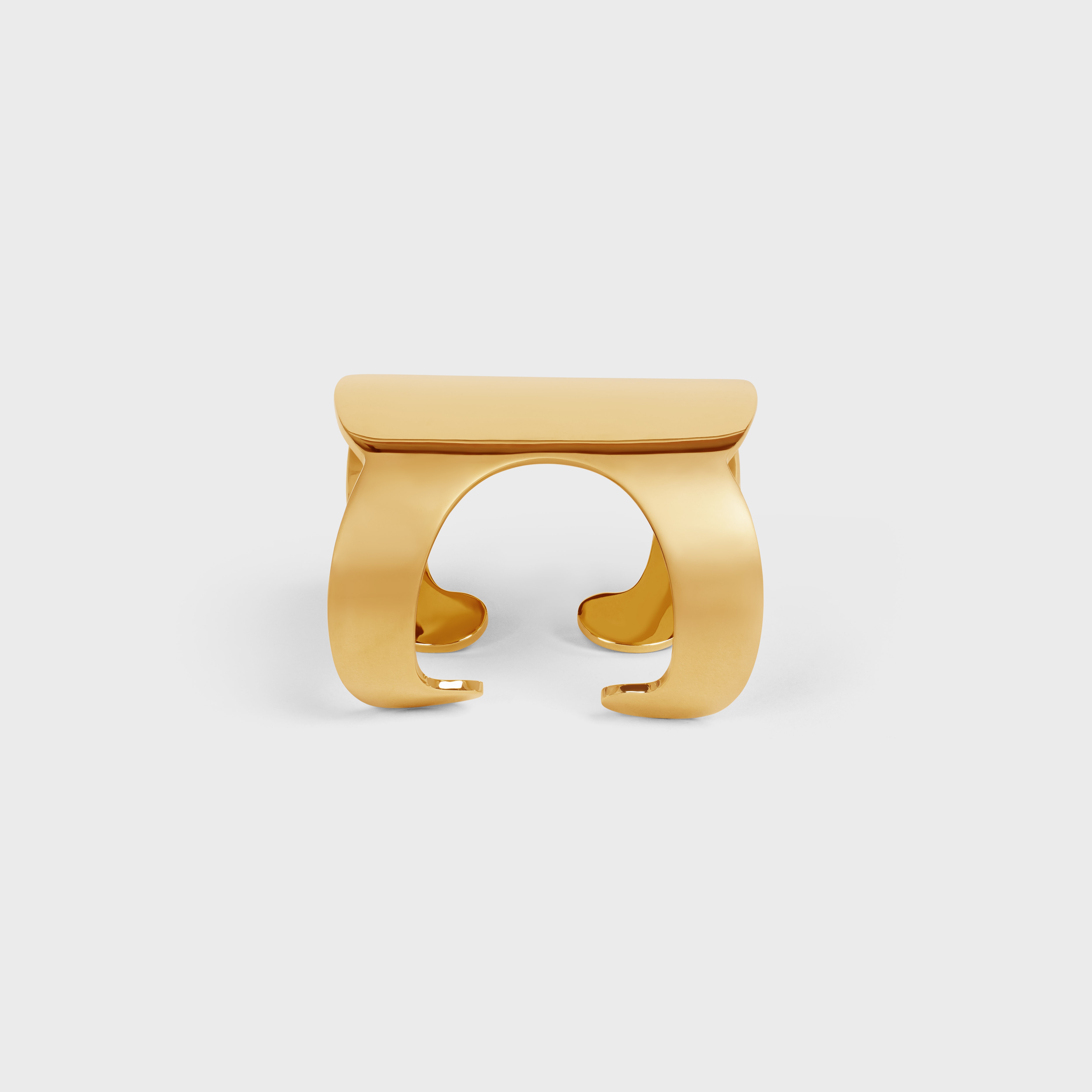 Triomphe Shadow Cuff in Brass with Gold Finish - 3