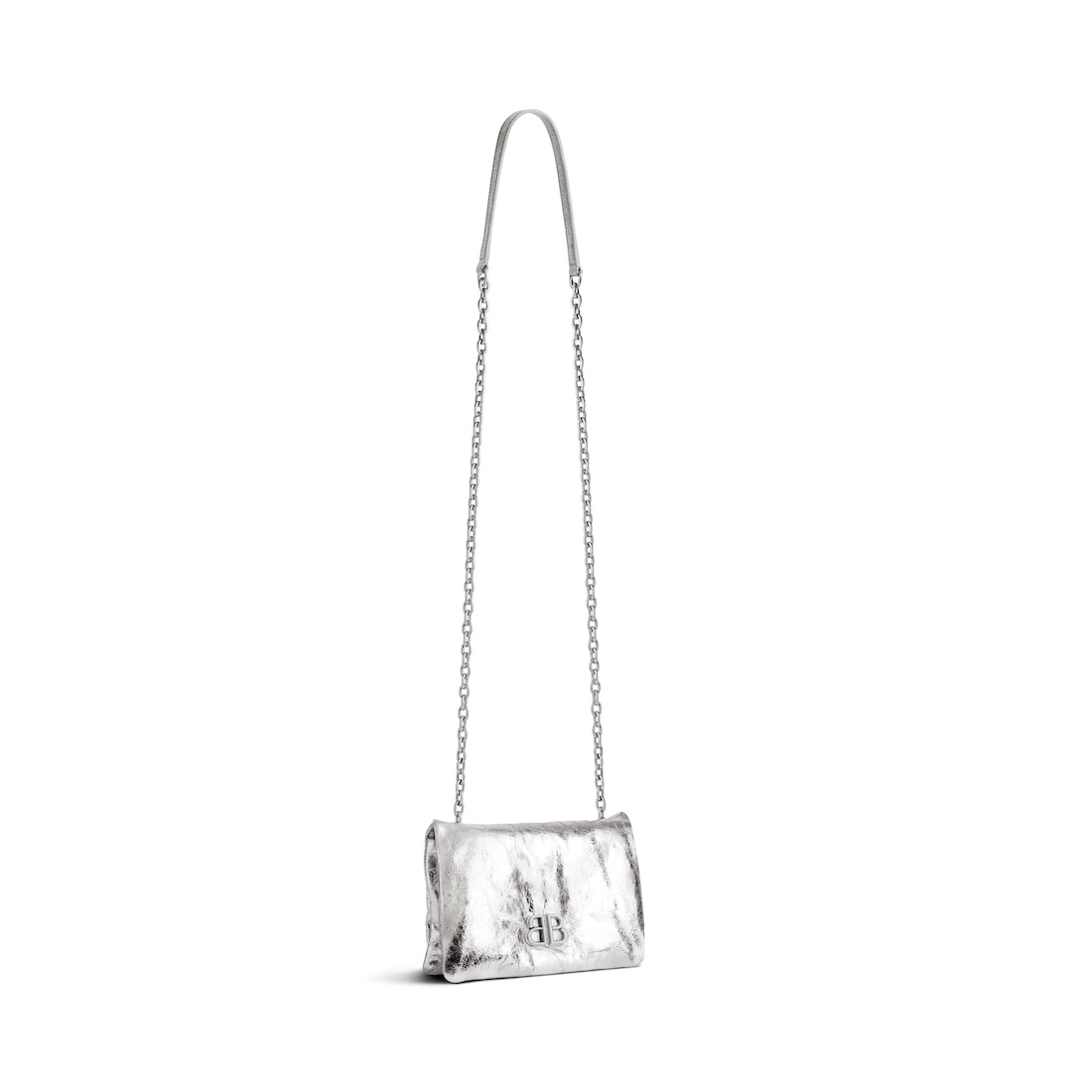 Women's Monaco Nano Bag Metallized  in Silver - 2