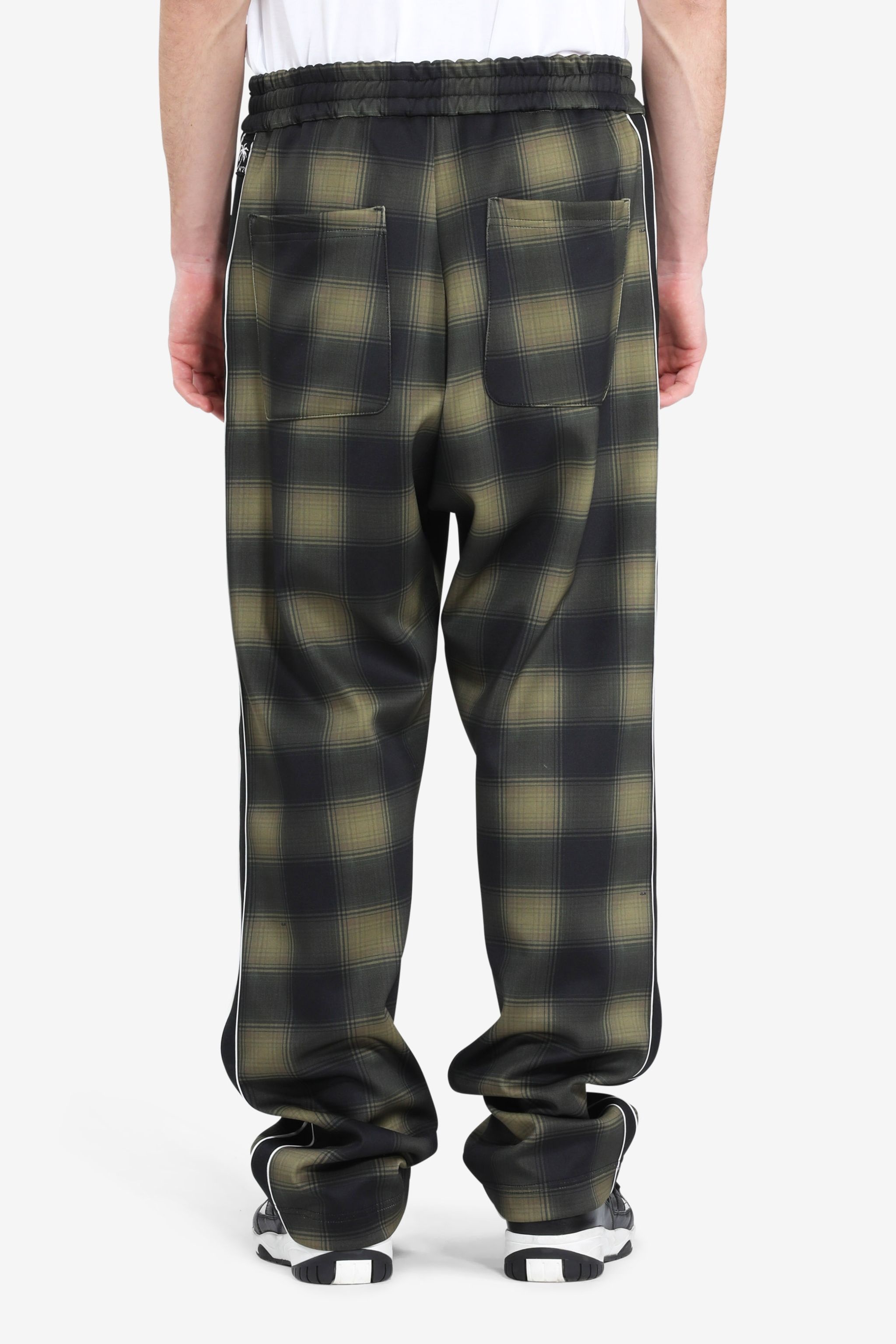 CHECKED TRACK PANTS - 2
