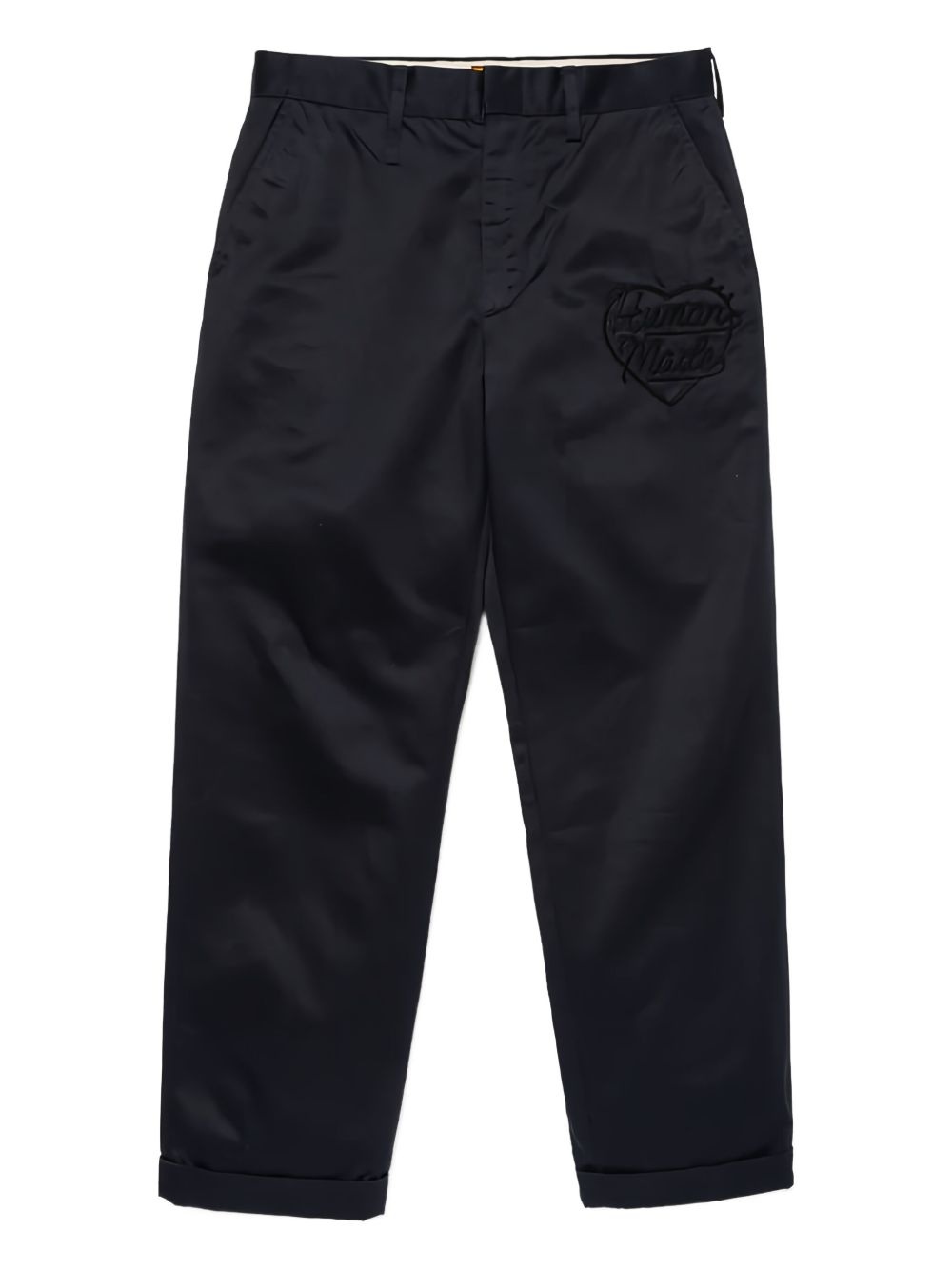 logo-embroidered trousers - 1