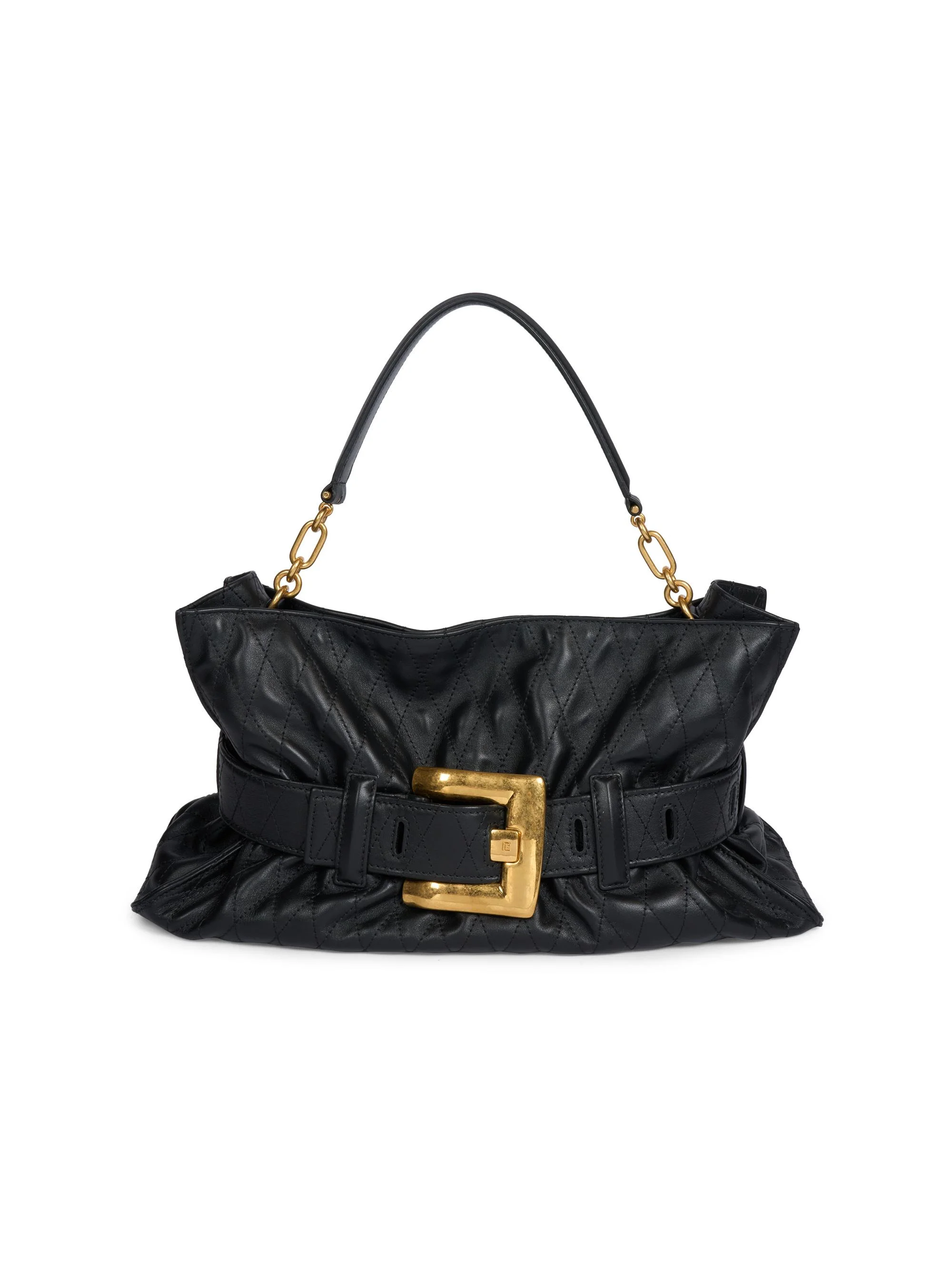 Women's Anthem Medium Quilted Leather Shoulder Bag - Noir - 1