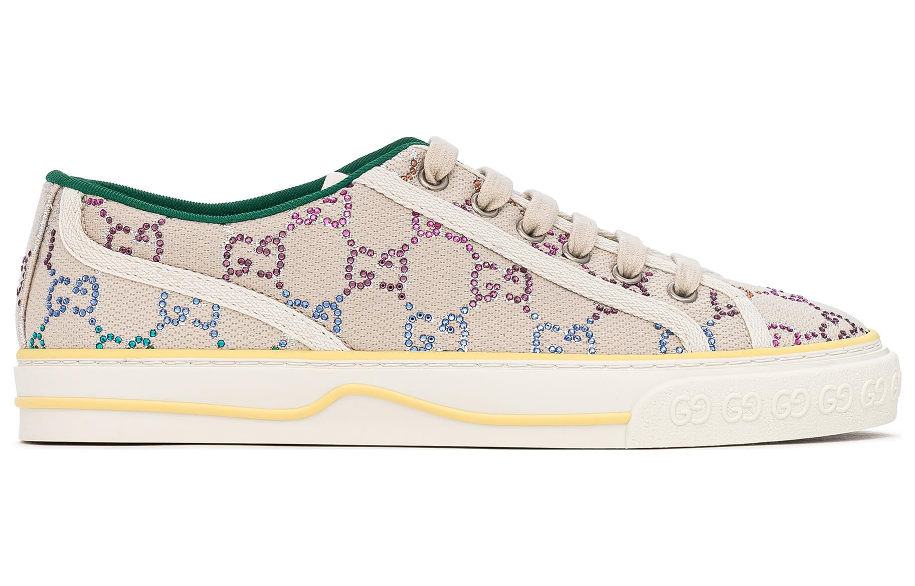 (WMNS) Gucci Tennis 1977 Low-Top Sneaker with crystals 'Off White' 732211-FABH3-9179 - 2