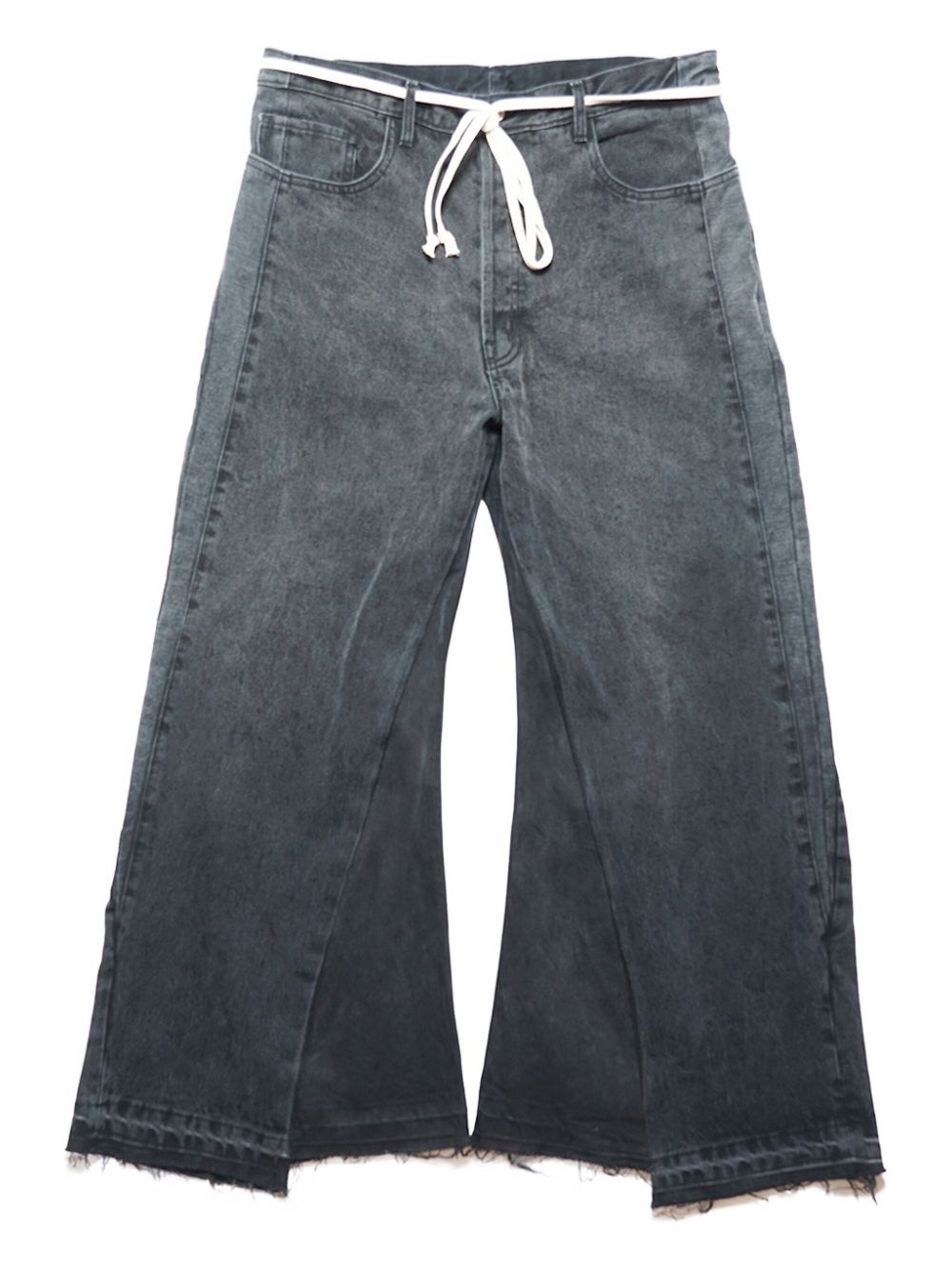 cotton wide-leg jeans - 1