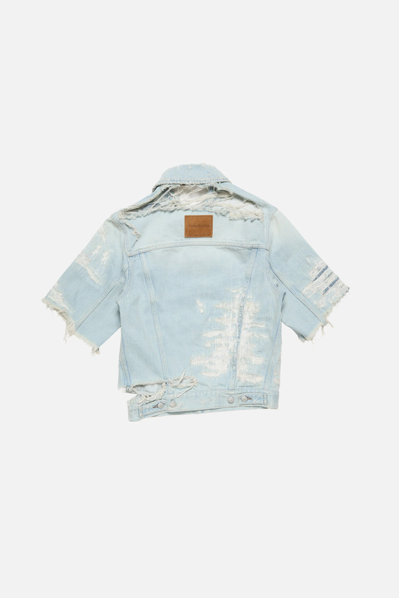 Mended denim jacket - Light blue 7