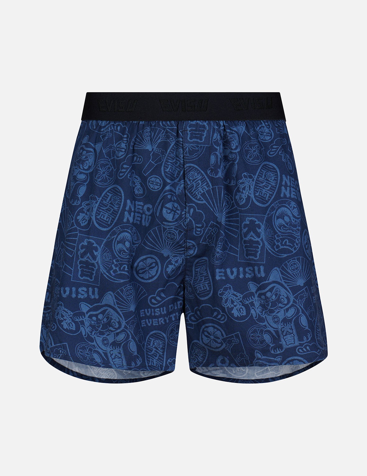 ALLOVER EVISU SQUAD PRINT BOXER SHORTS - 1