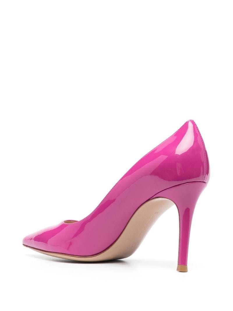 85mm patent heeled pumps - 3