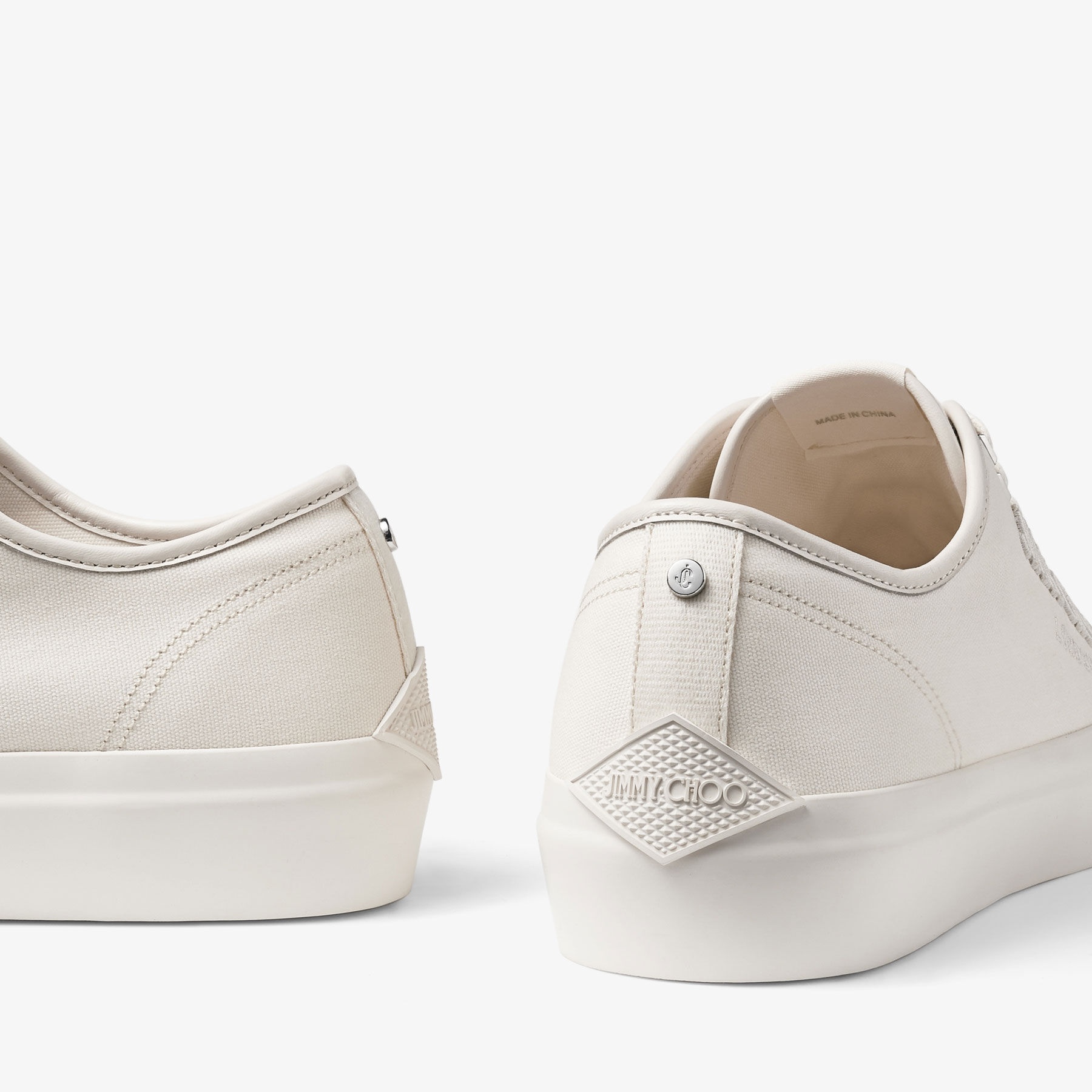 Palma/M
Latte Canvas Low-Top Trainers with Embroidered Logo - 3