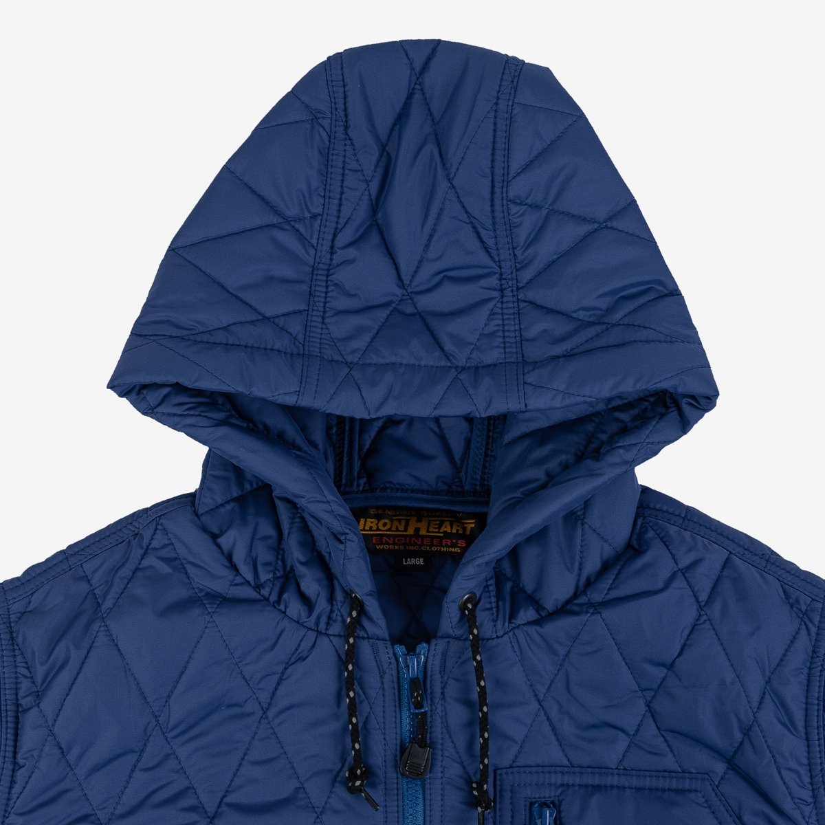 IHJ-100-BLU Quilted Light Parka - Blue - 7