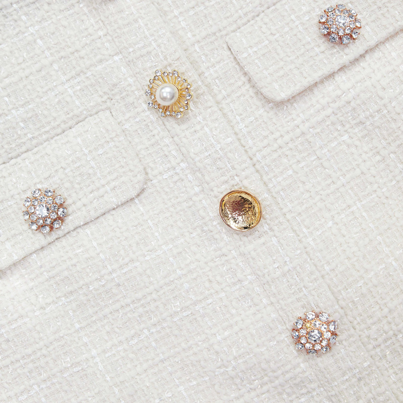 Cream Boucle Crop Top 5