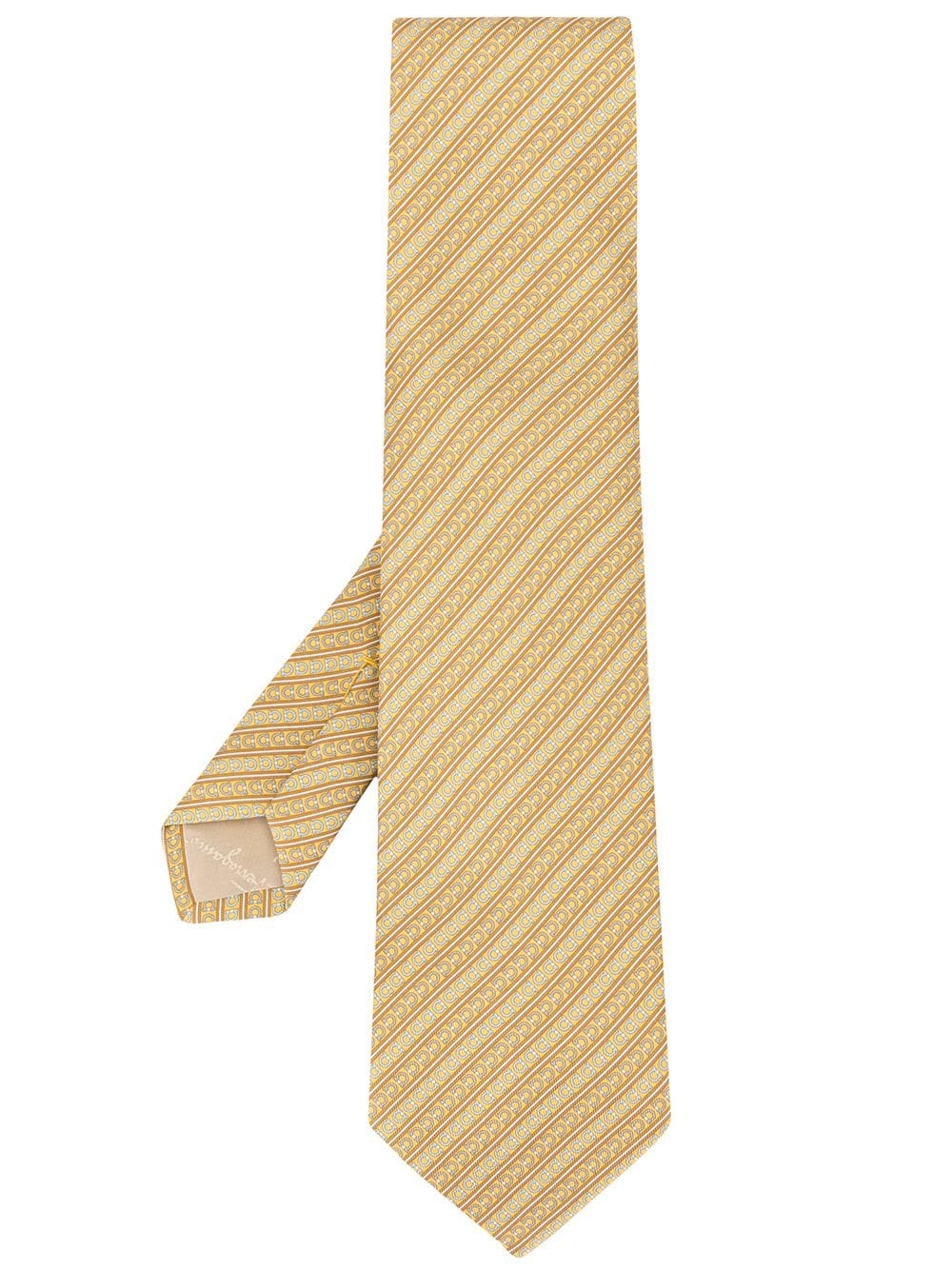 stripe Gancini print tie - 1