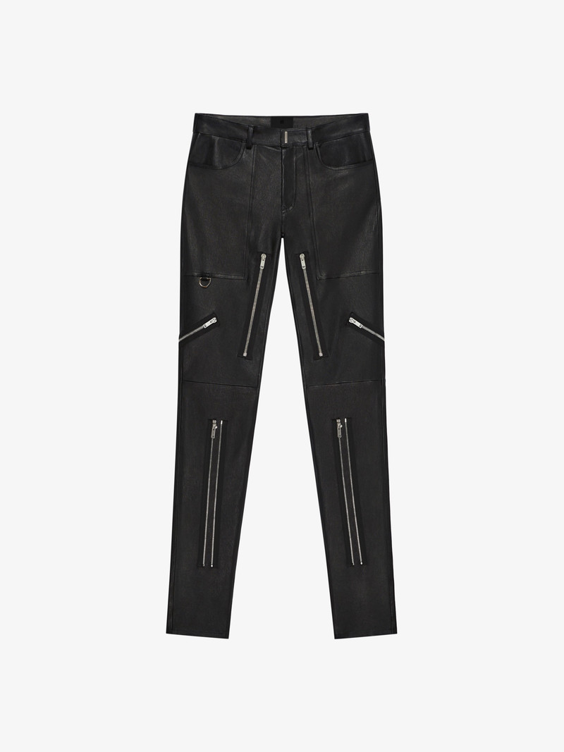 SLIM FIT PANTS IN NAPPA LEATHER 1