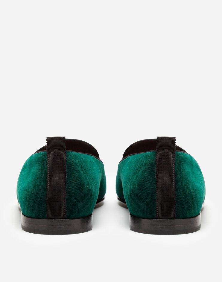 Velvet slippers with embroidery - 3