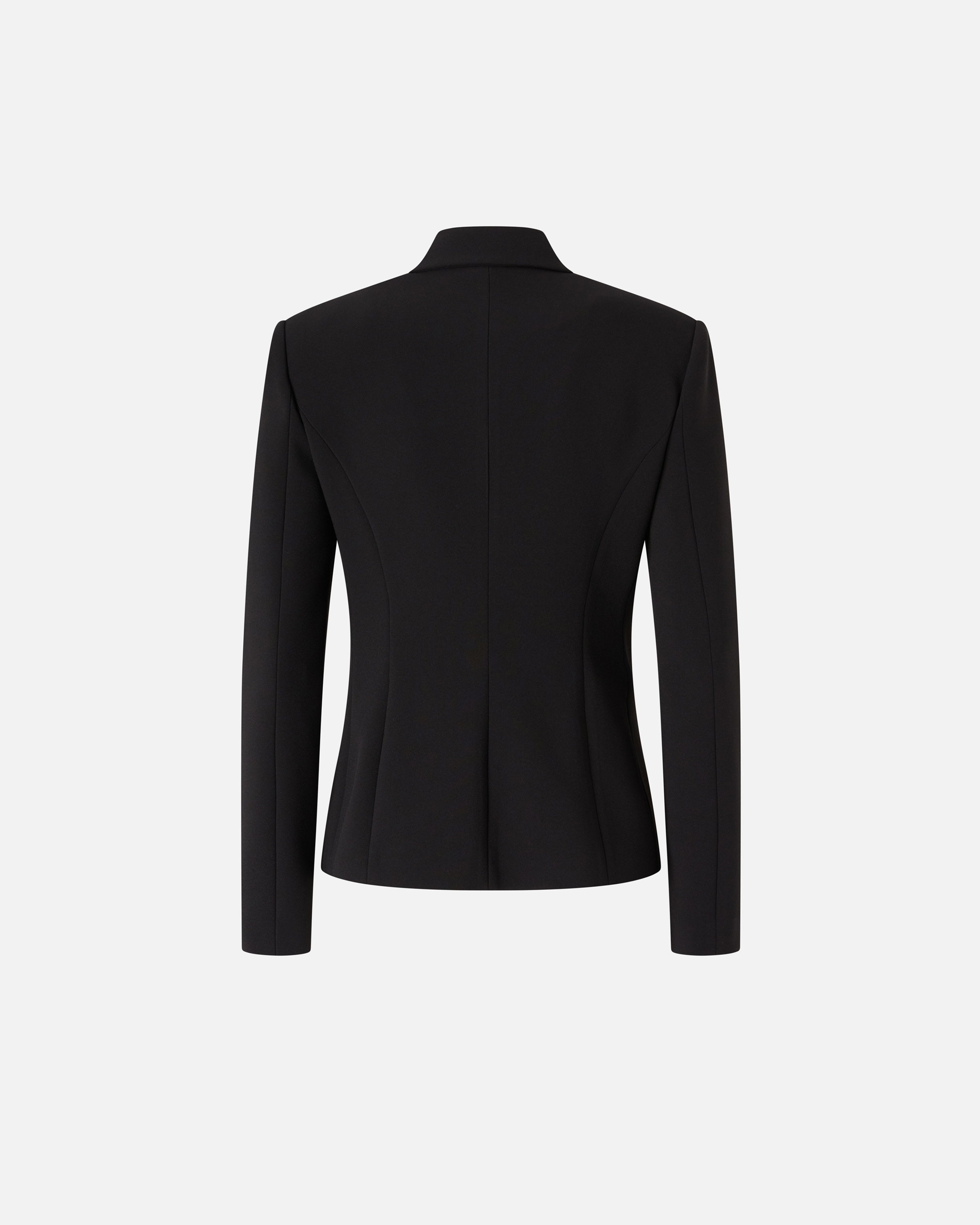CREPE FABRIC JACKET WITH METAL ZIPS - 6