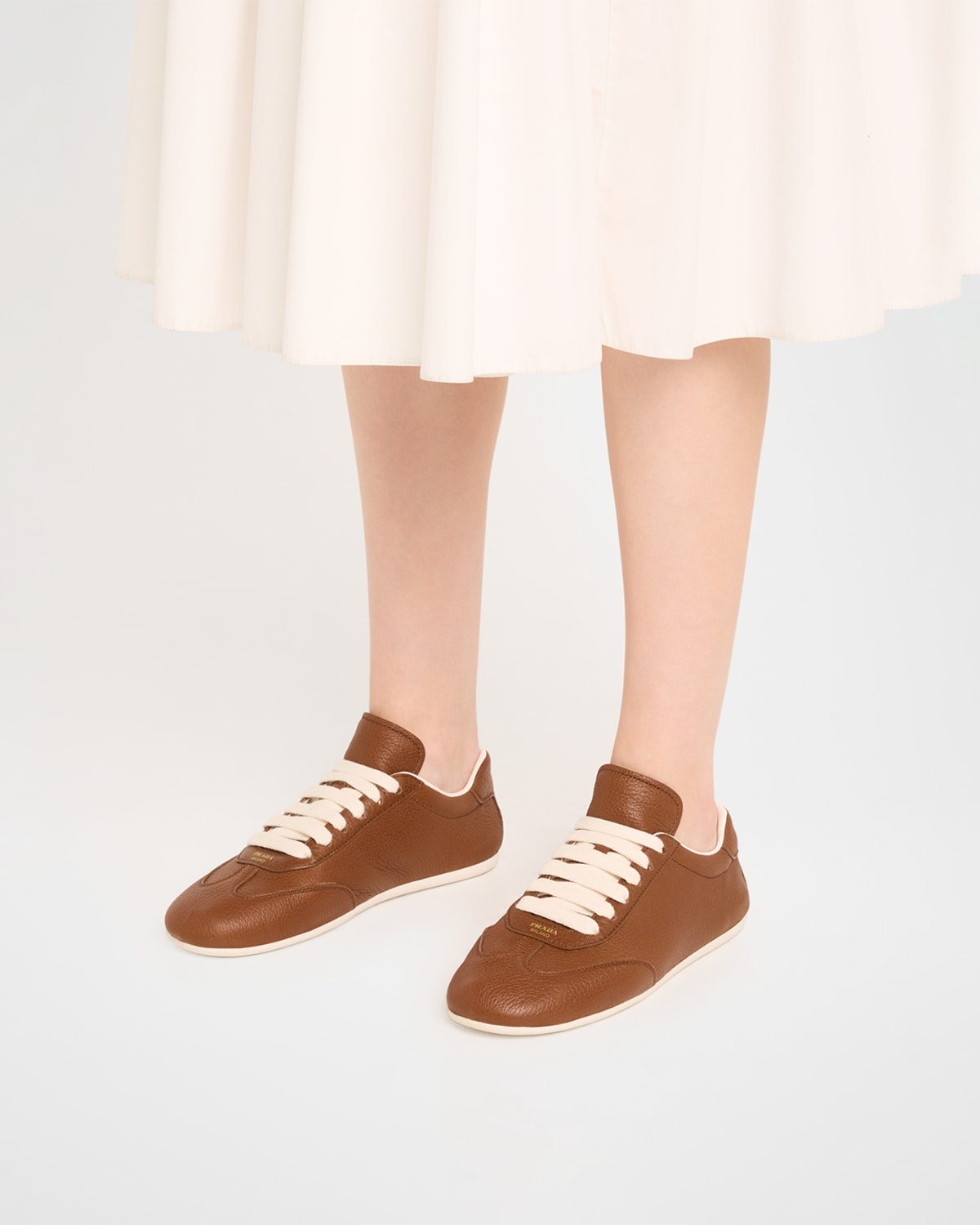 Thin Leather Low-Top Sneakers - 2