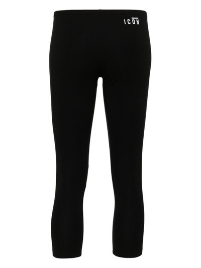 DSQUARED2 soft-jersey cropped leggings outlook