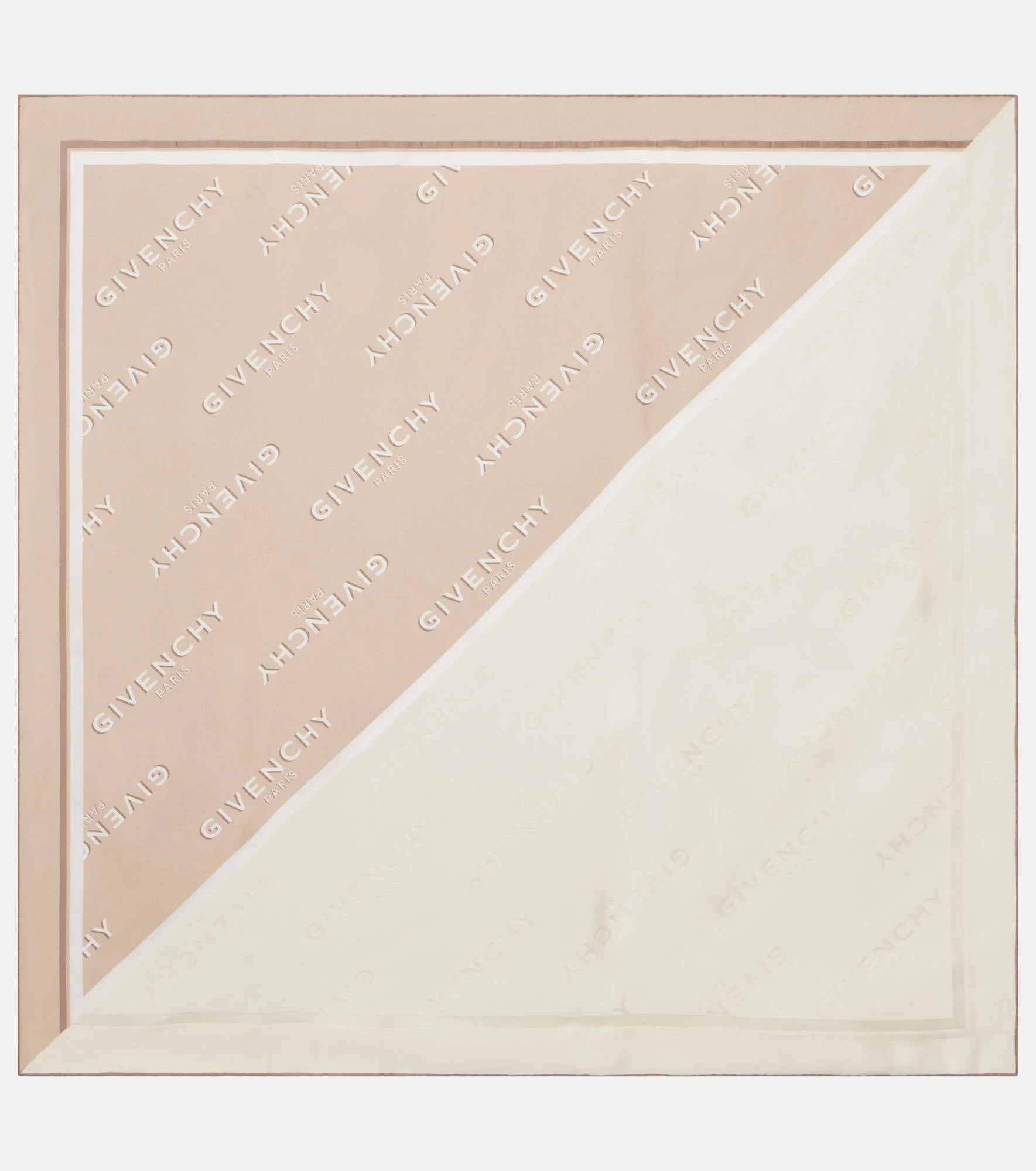 Logo silk twill scarf - 1