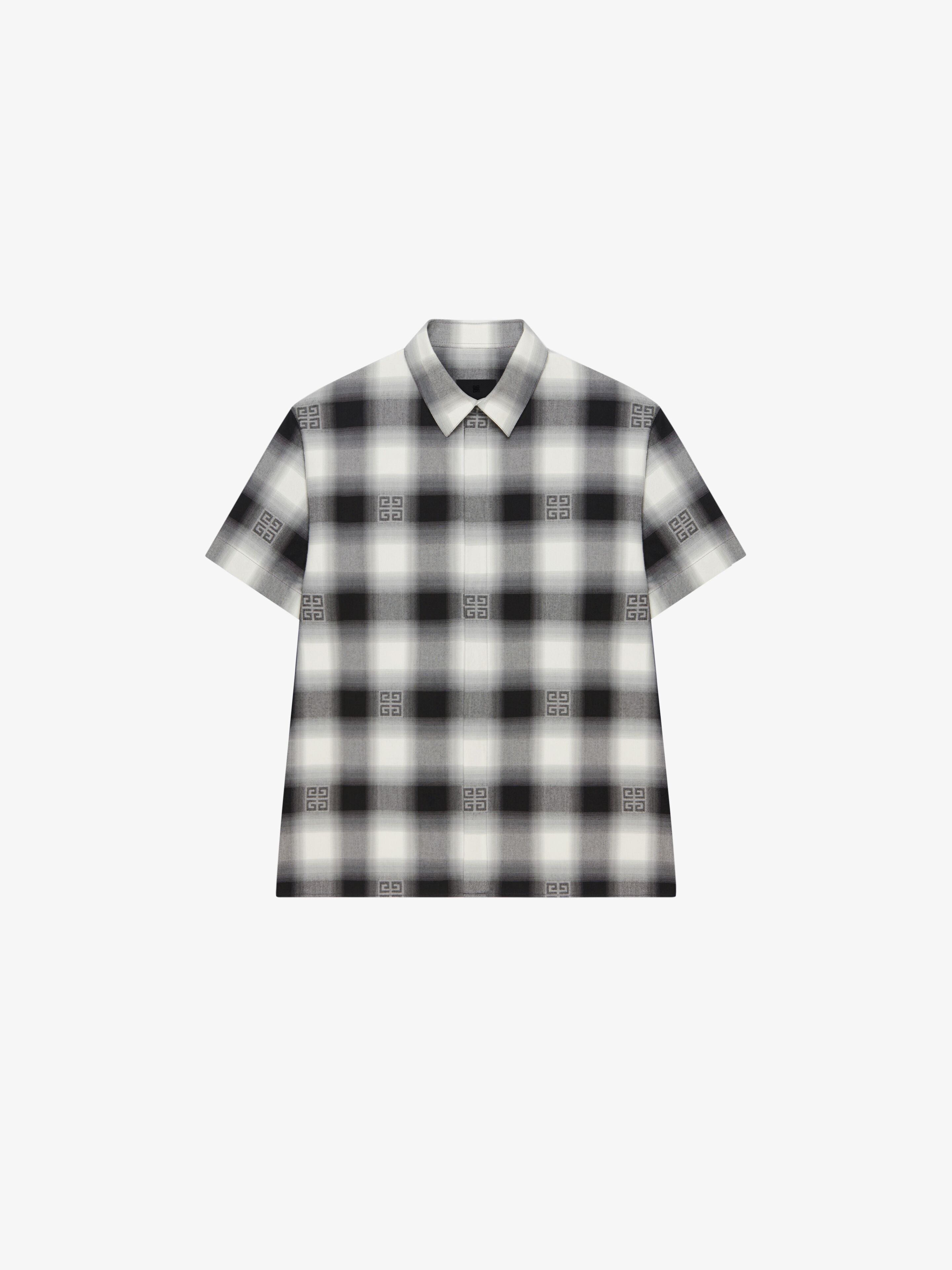 OVERSIZED SHIRT IN 4G CHECKED FLANNEL - 1