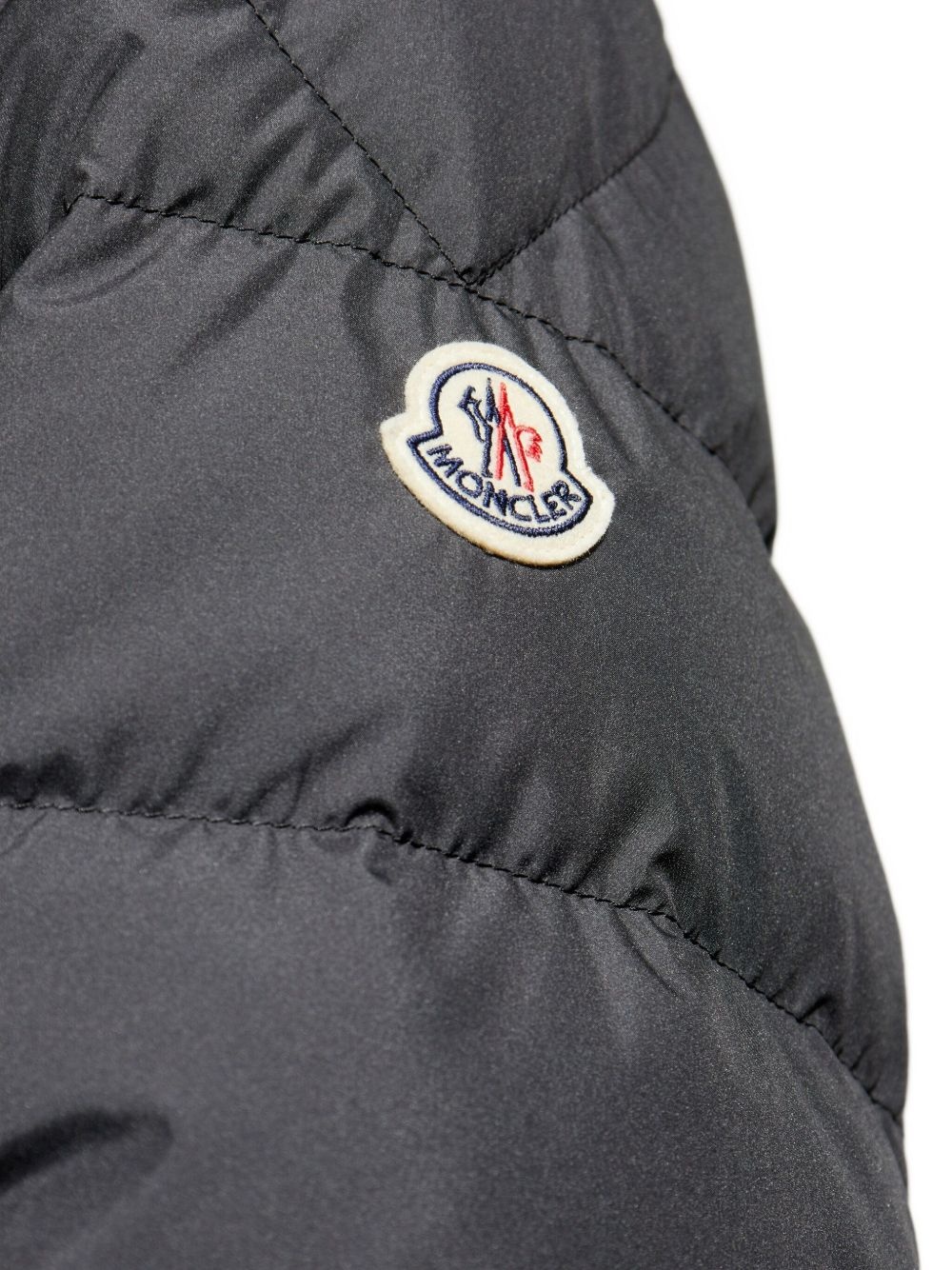 logo-patch padded jacket - 5