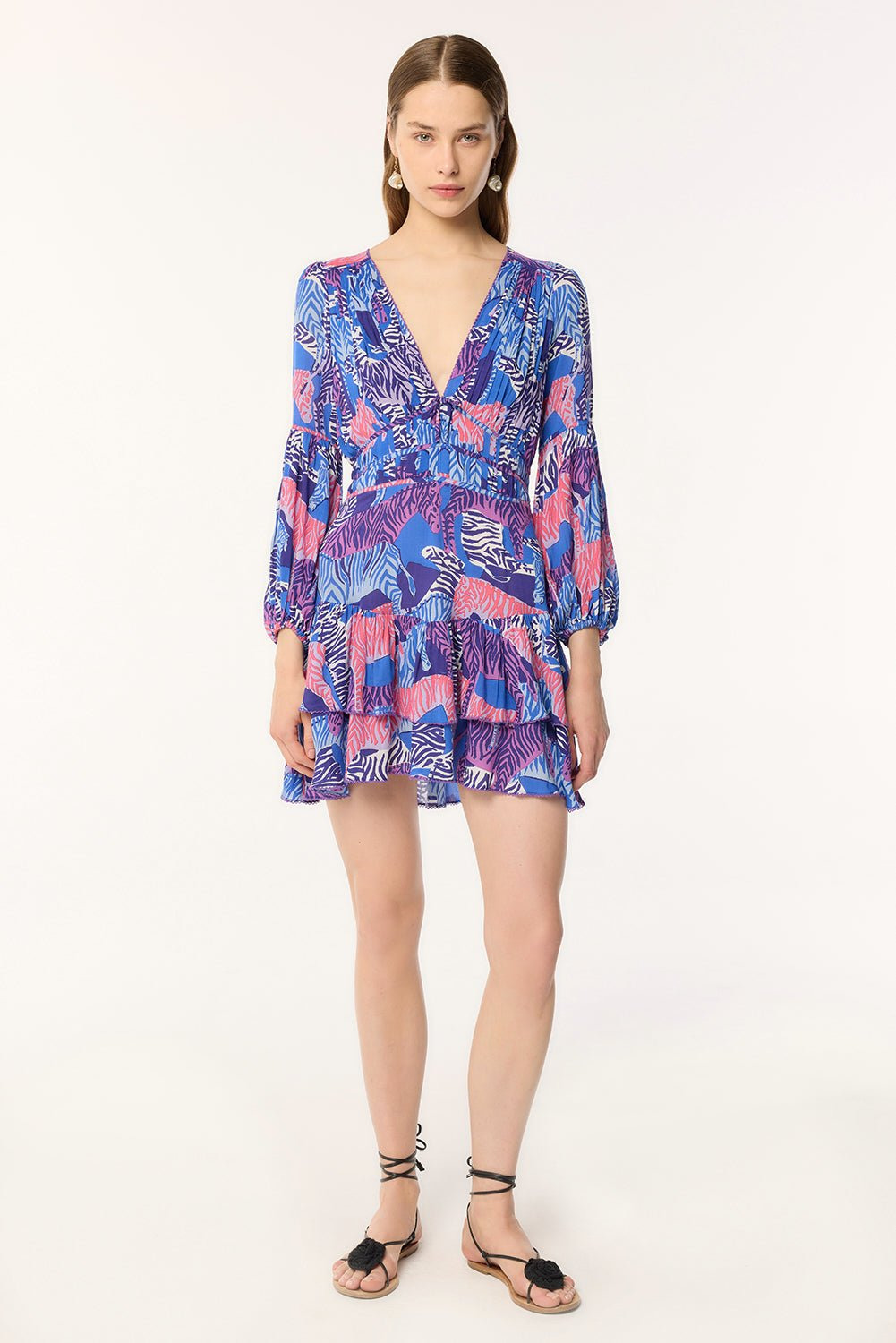 Mini Dress Chiara - Blue Ashanti - 1
