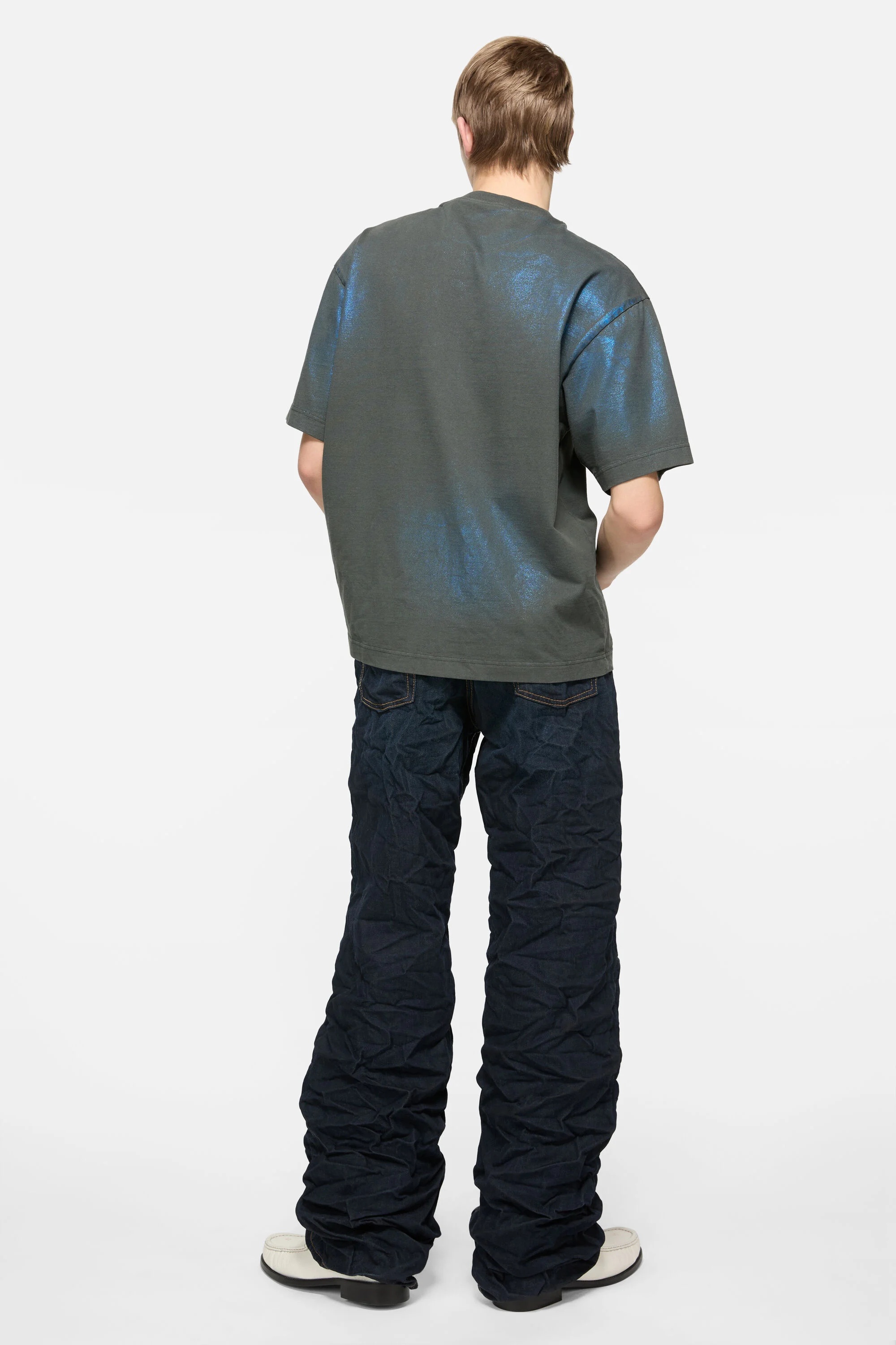 Logo t-shirt - Blue/khaki - 3