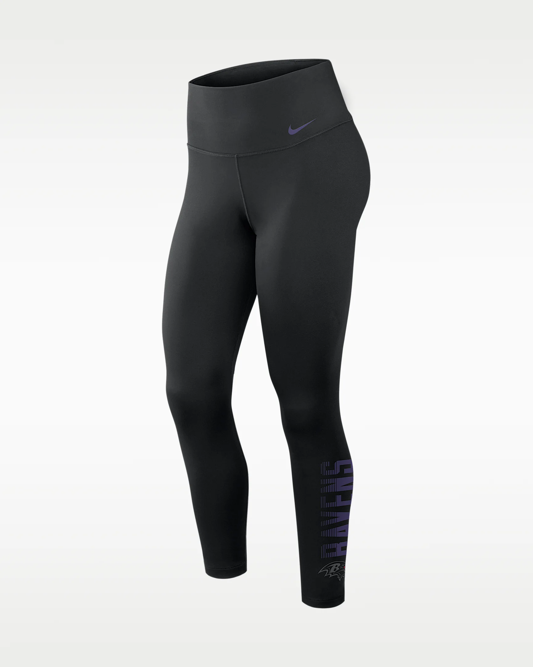 Baltimore Ravens Primetime One Women's Nike Dri-FIT NFL High-Rise Leggings - 1