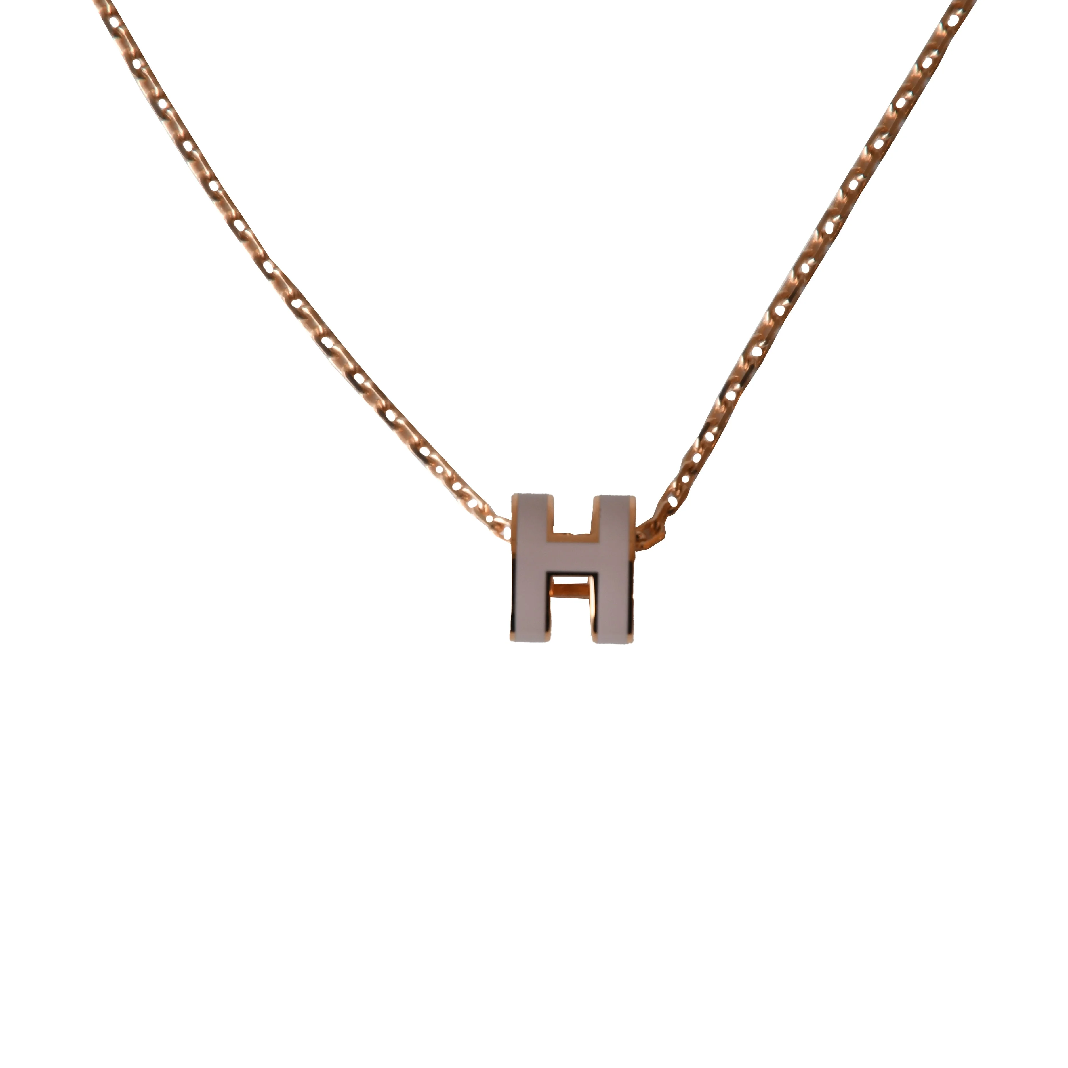 Hermes Mini Pop H Necklaces Rose Gold Hardware Rose - 1