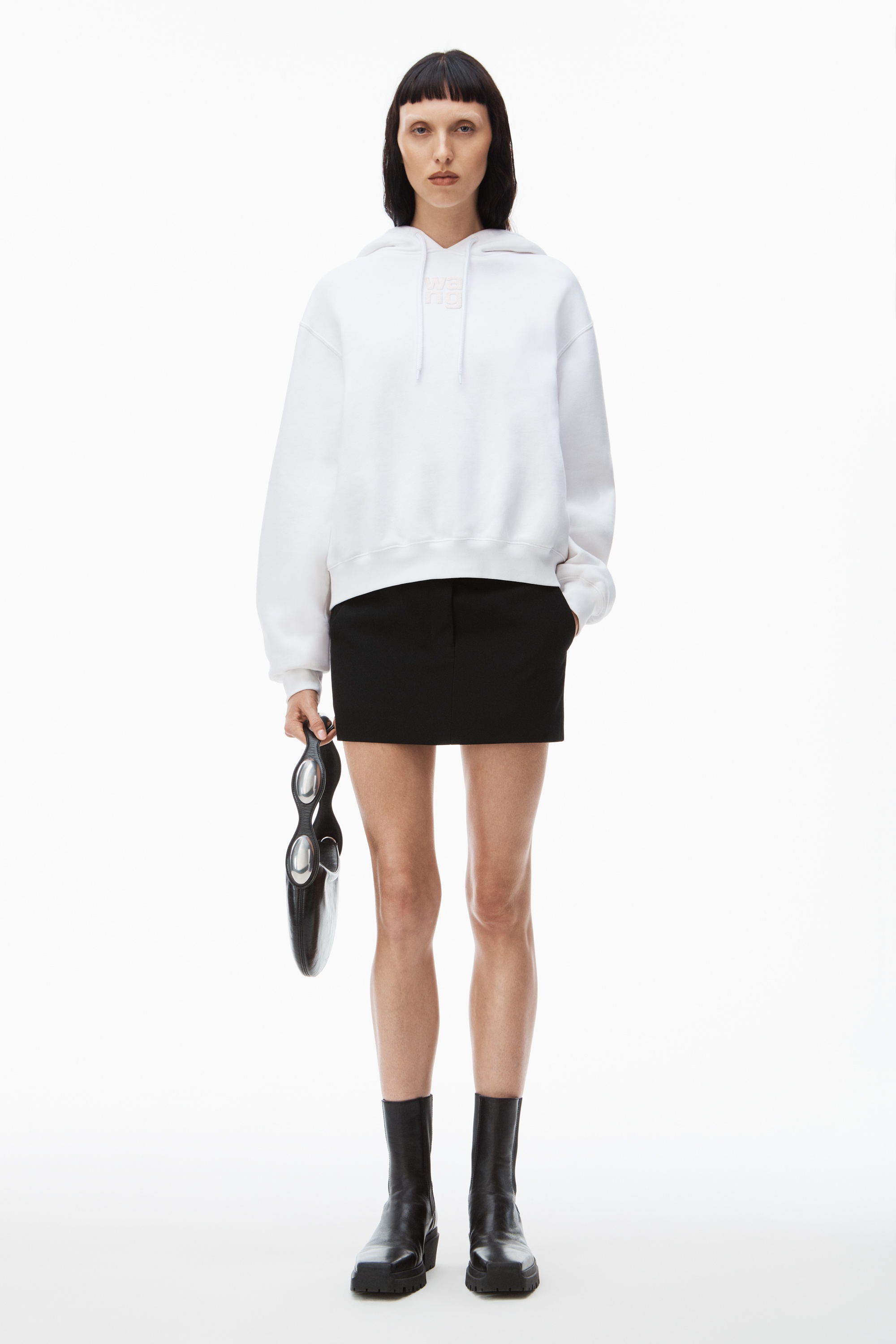 PUFF LOGO HOODIE IN STRUCTURED TERRY - 6