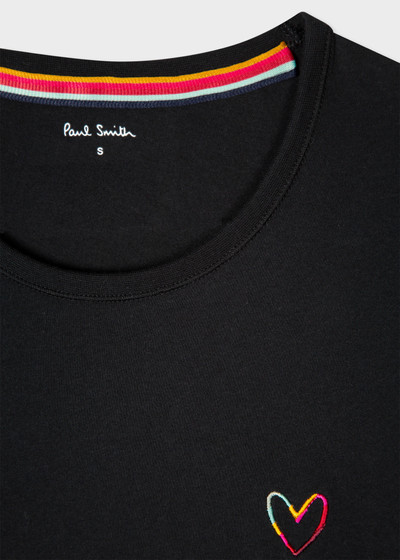 Paul Smith Lounge Embroidered 'Swirl' Heart T-Shirt outlook