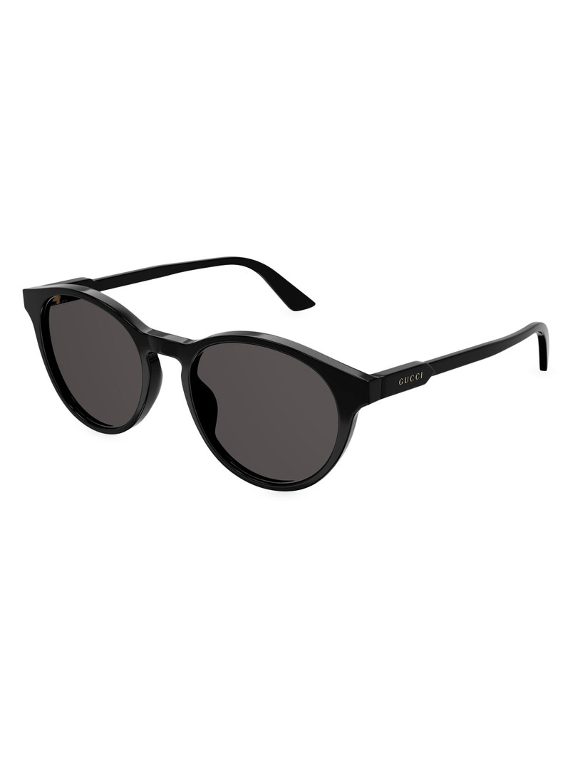 Men's Light Acetate GG1119S 52MM Panthos Round Sunglasses - Black Dark Grey 3