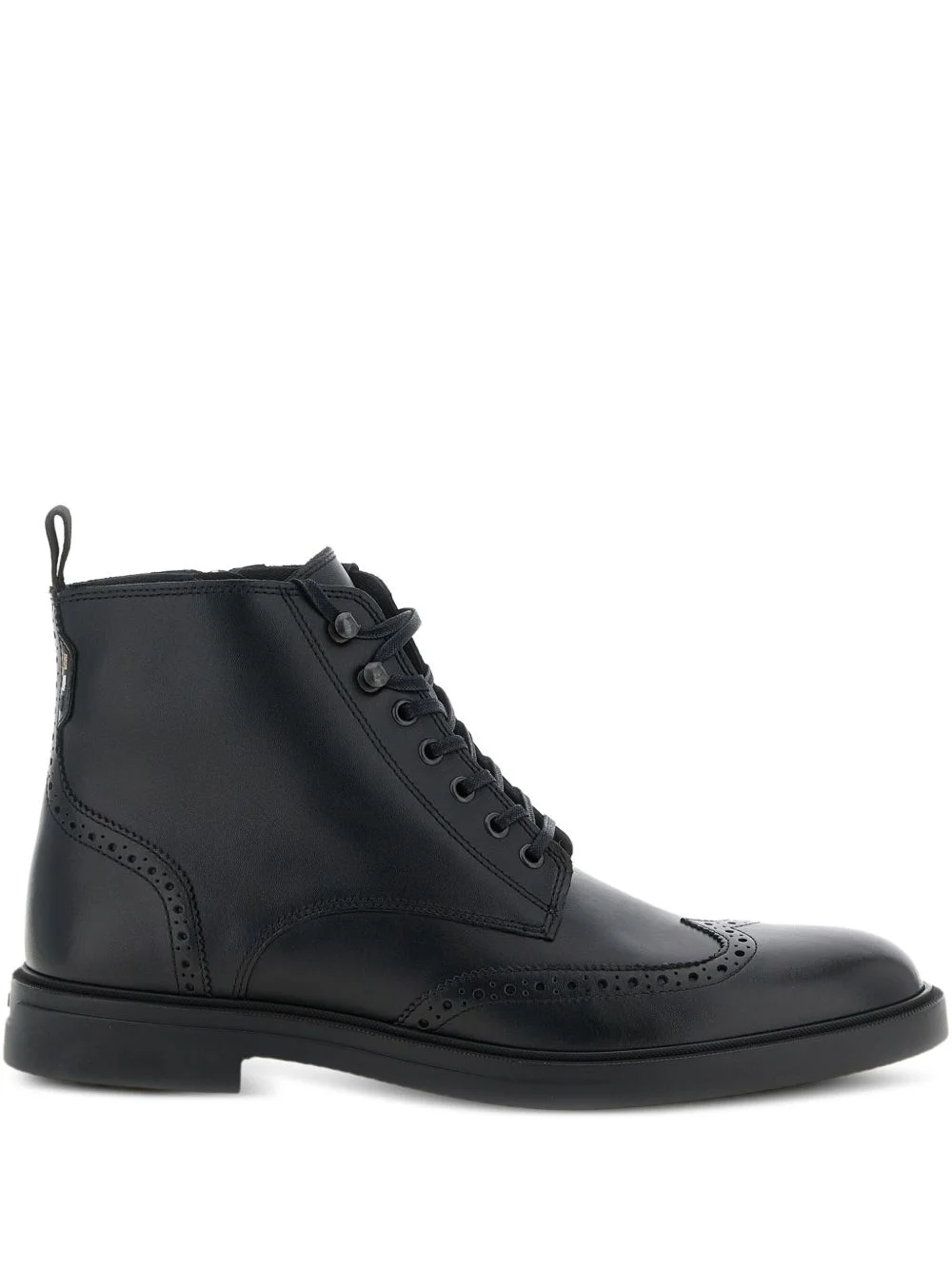 leather biker boots - 1