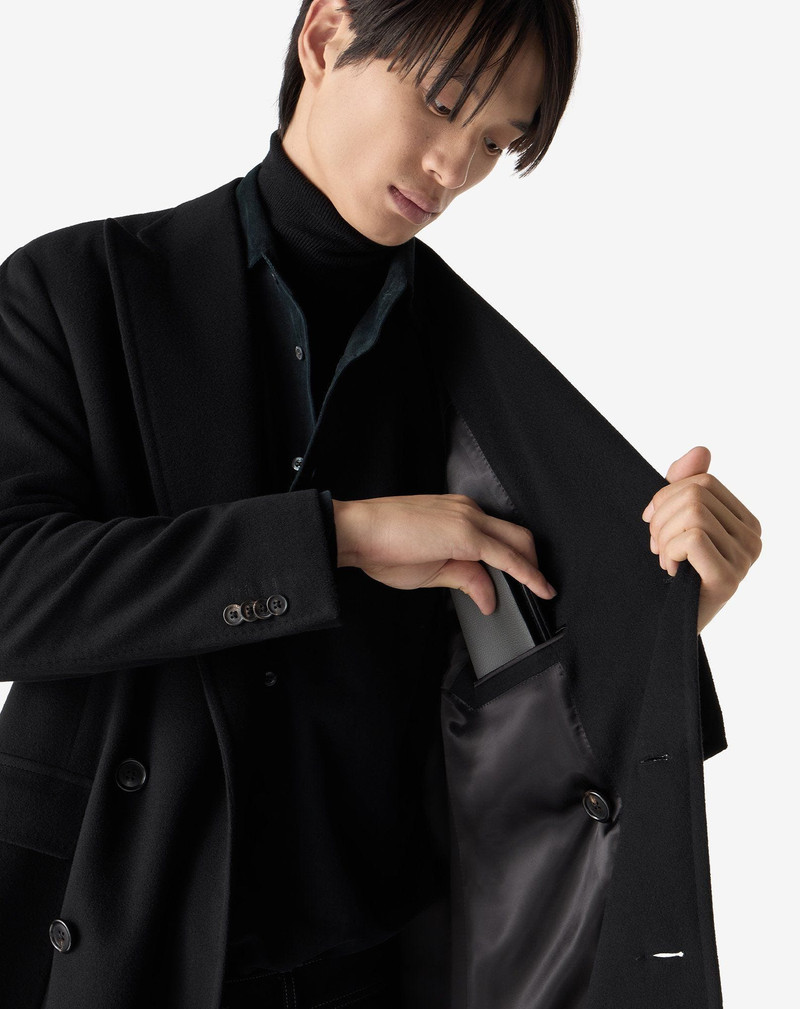 Black super fine wool beaver coat 5