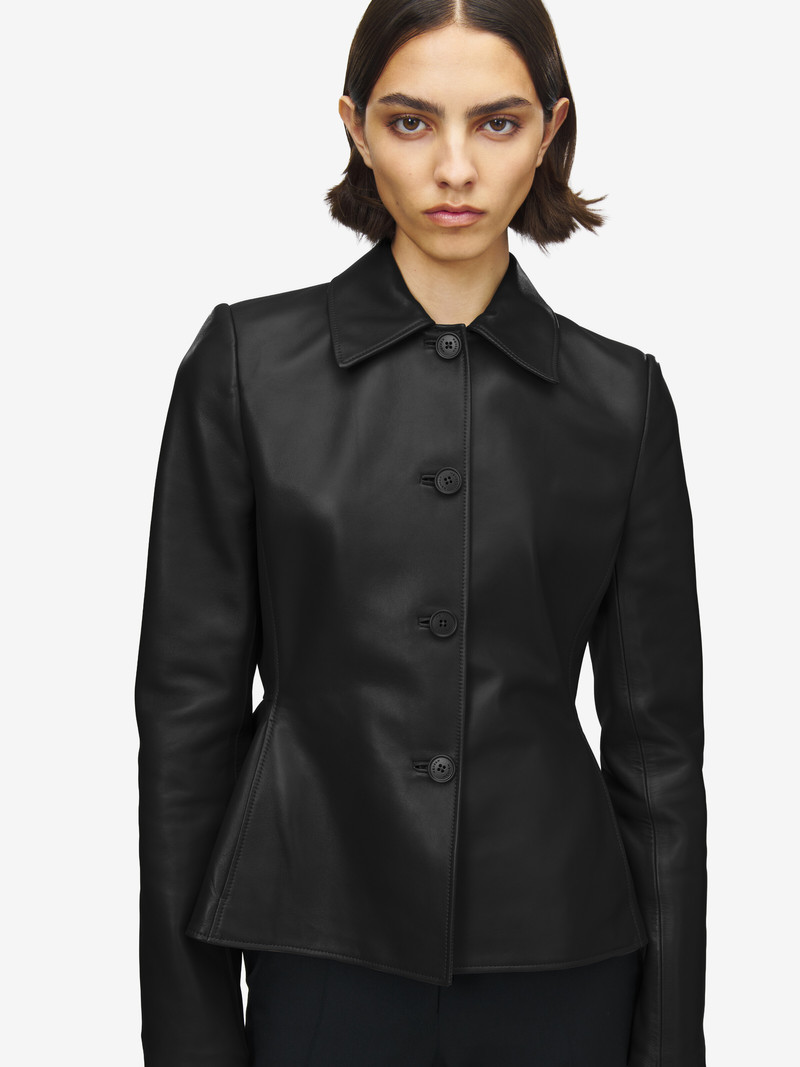 Leather Peplum Jacket 6
