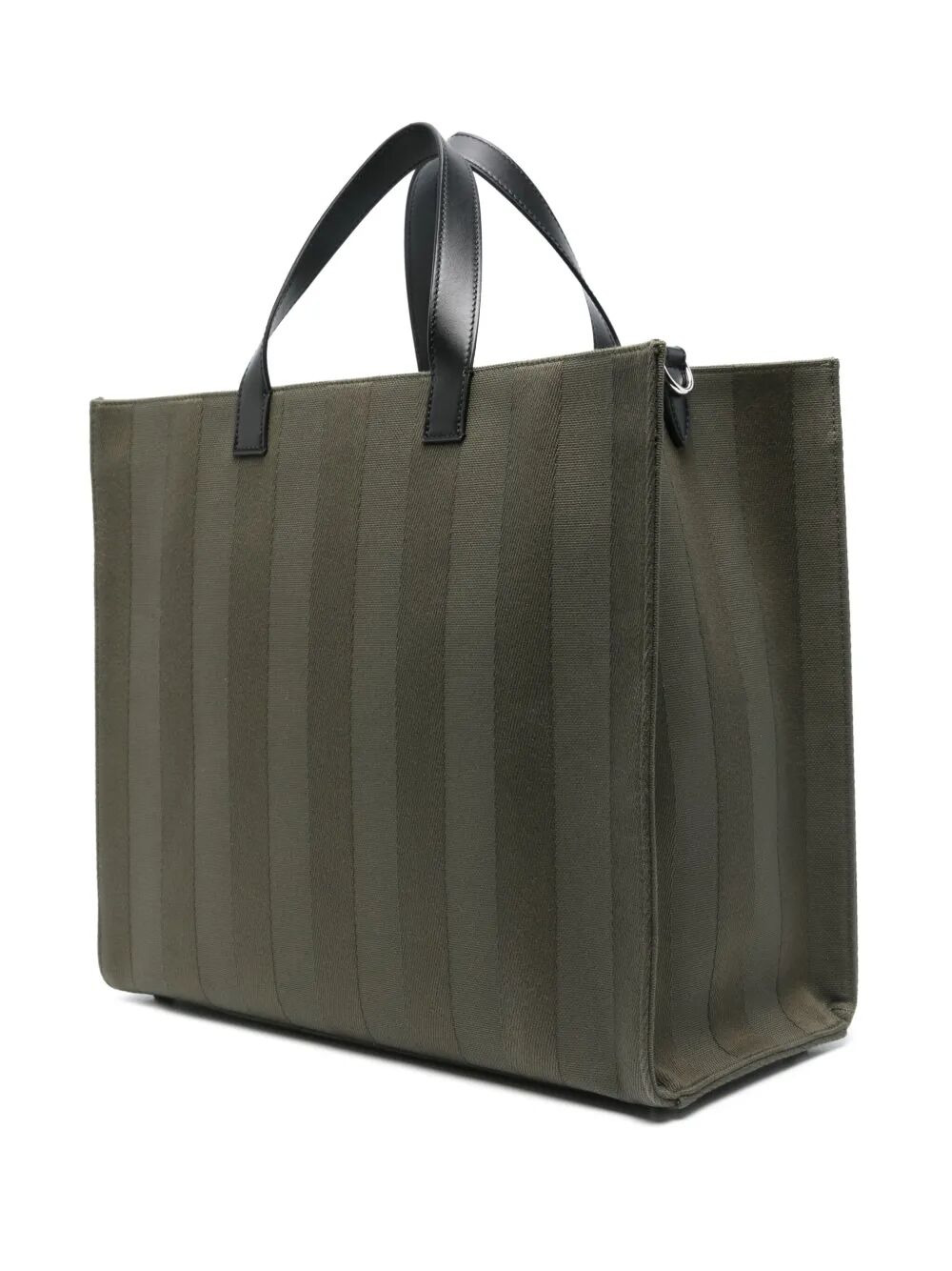 Fendi Men Fendi Club Pequin Canvas Shopper Bag - 3