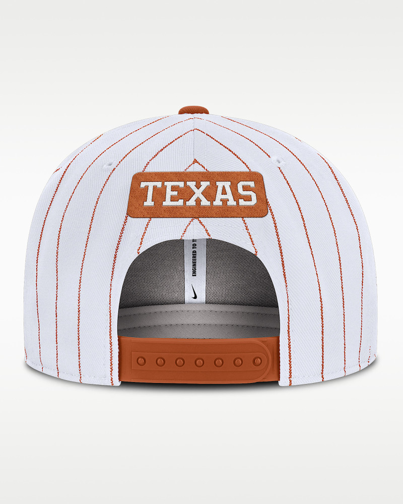 Texas Primetime Pin Stripe 2-Tone Men's Nike Dri-FIT College Adjustable Hat 3