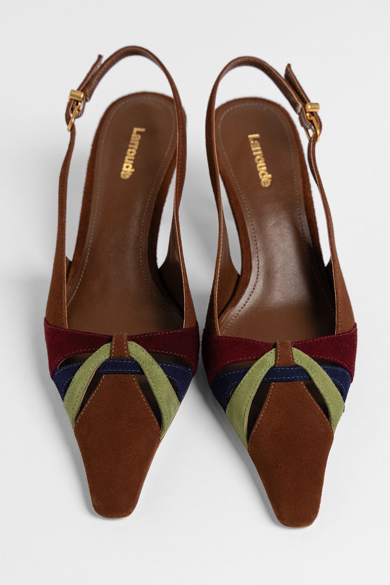 Kirstin Pump Burnt Umber Suede 5