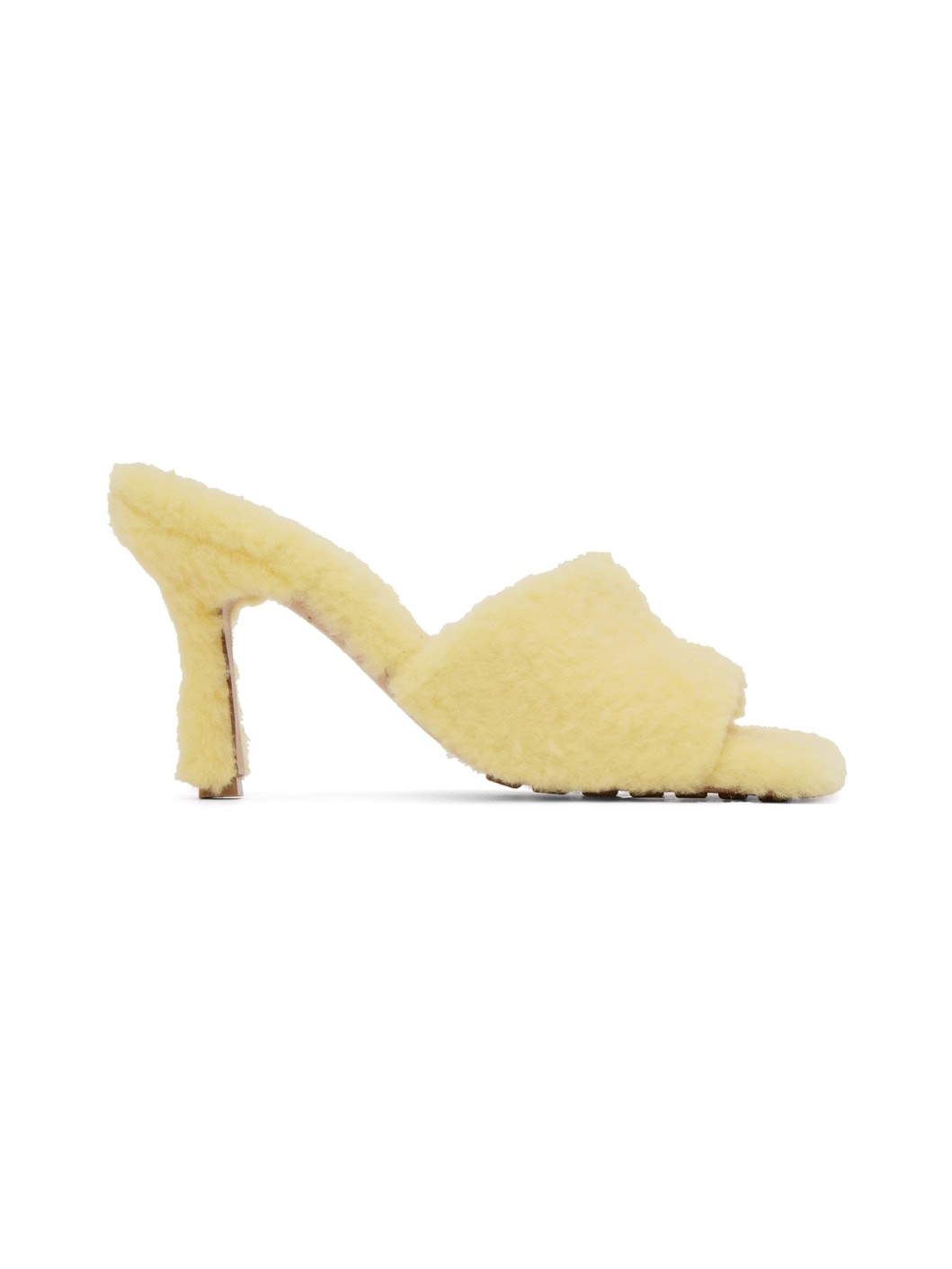 Yellow Stretch Heeled Sandals - 1