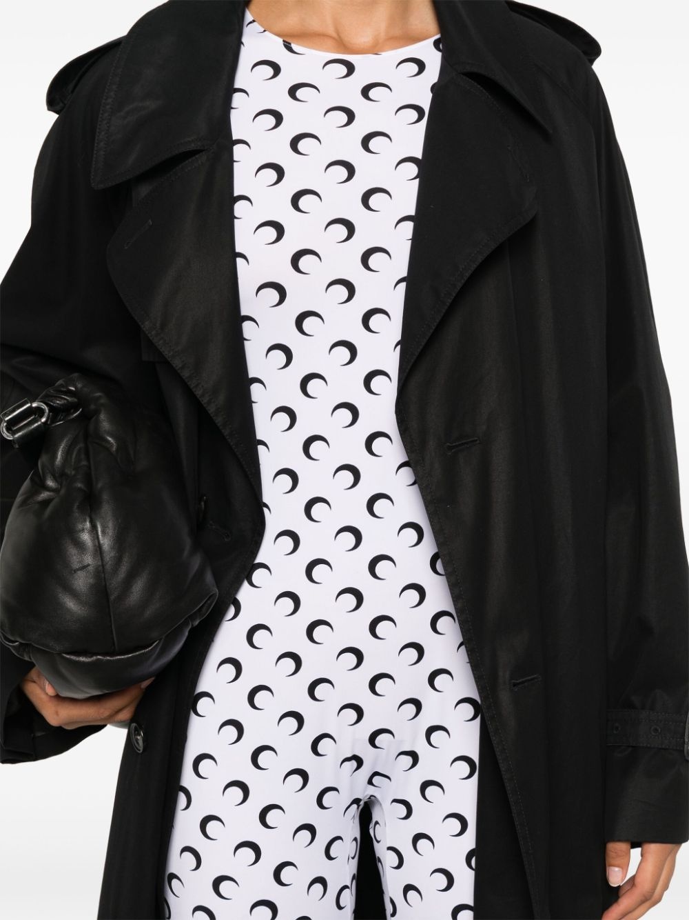 moon-print jersey catsuit - 5