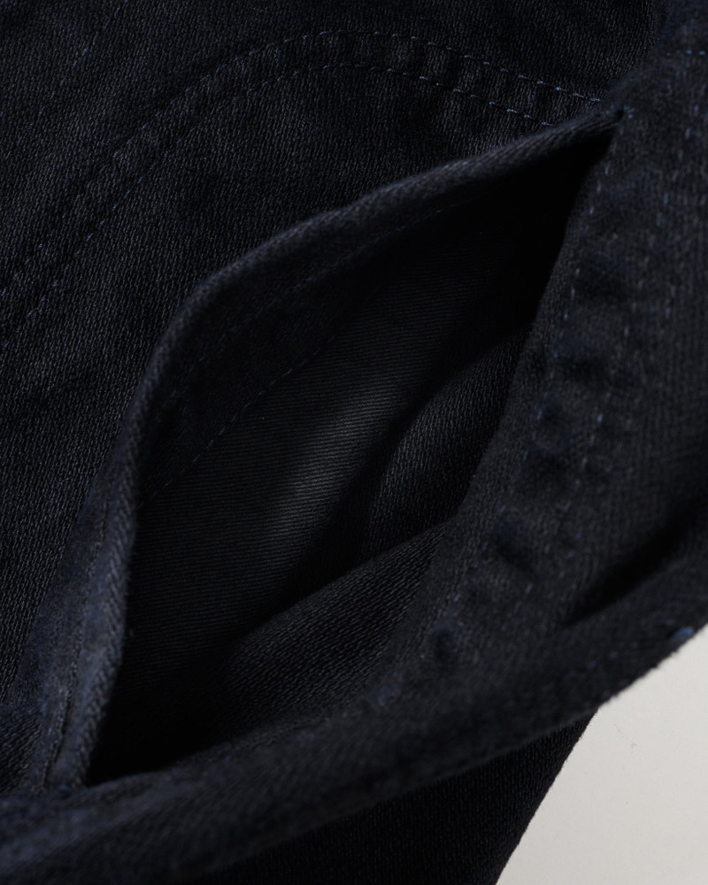 IHJ-123-OD 14OZ BROKEN TWILL SELVEDGE DENIM WORK JACKET - INDIGO OVERDYED BLACK 15