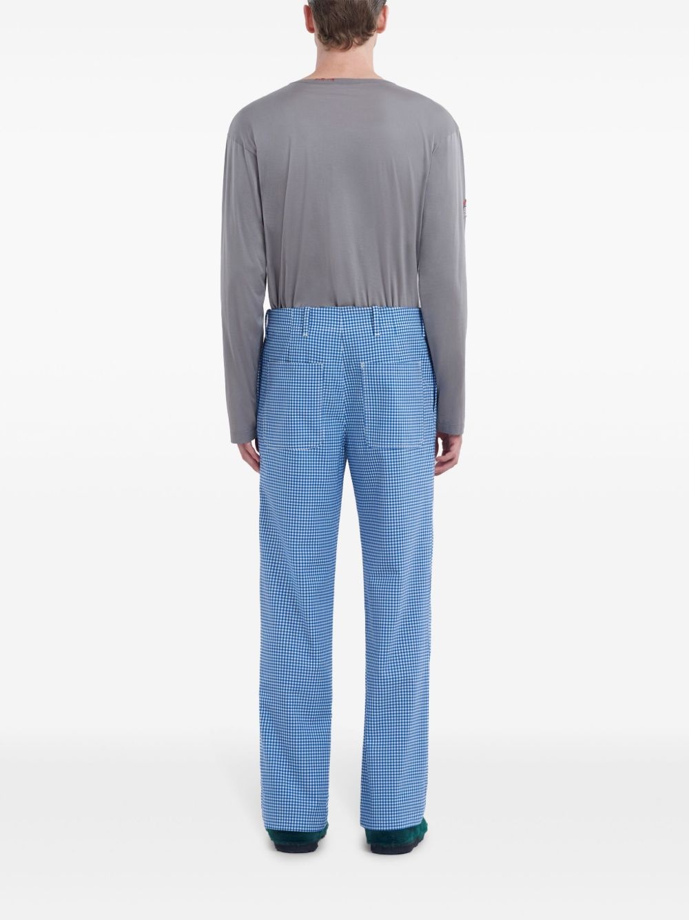 check pattern trousers - 4