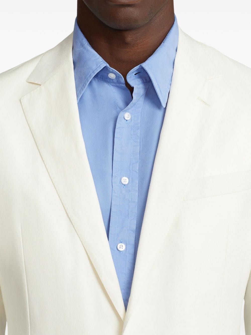 single-breasted blazer - 6