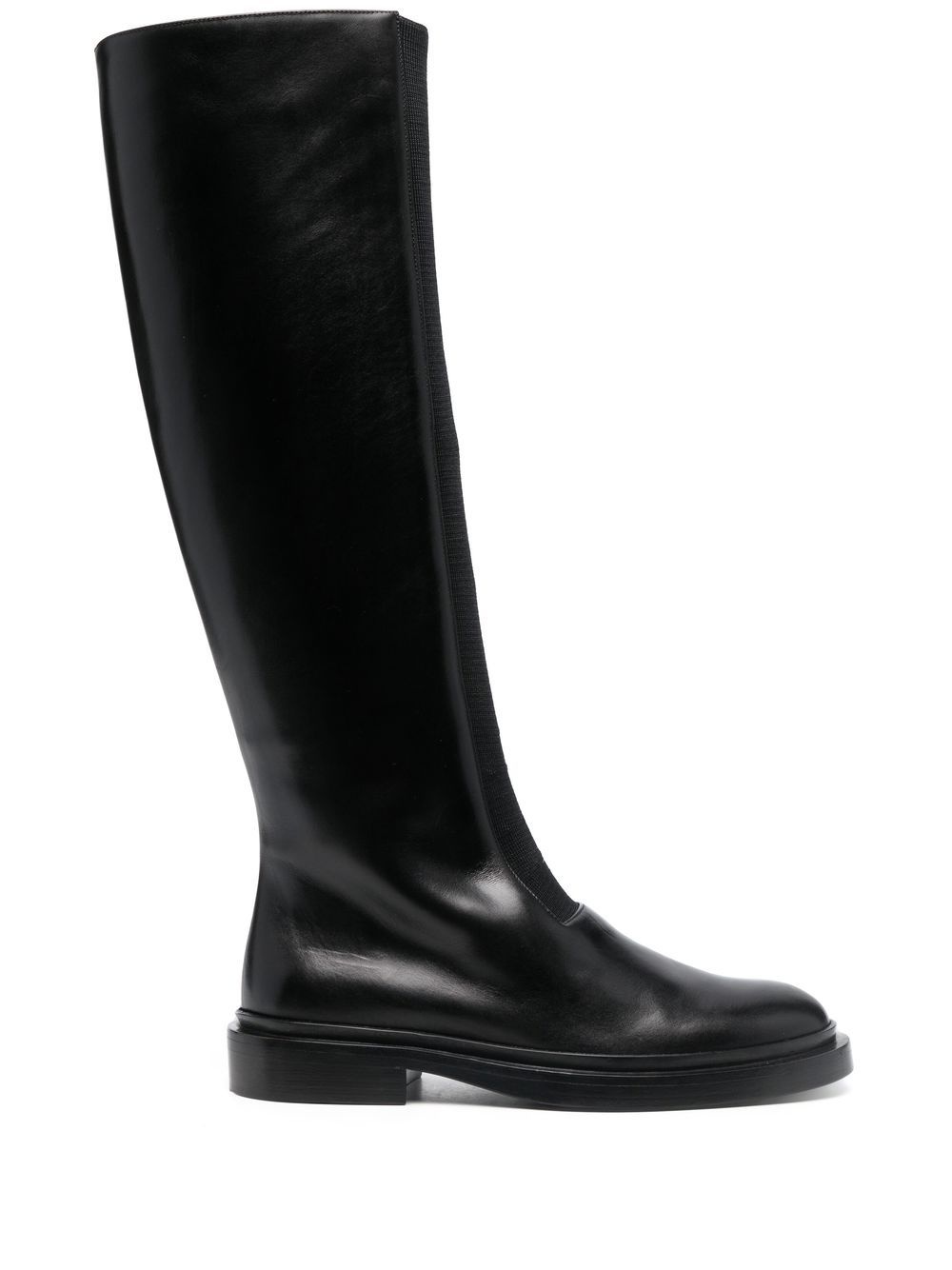 knee-high leather boots - 1