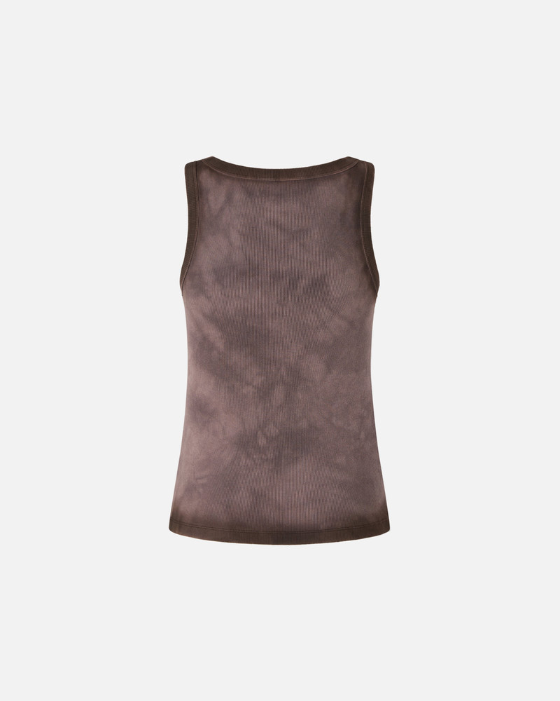 PINKO SPRAY-EFFECT VEST TOP WITH PINKO EMBROIDERY outlook