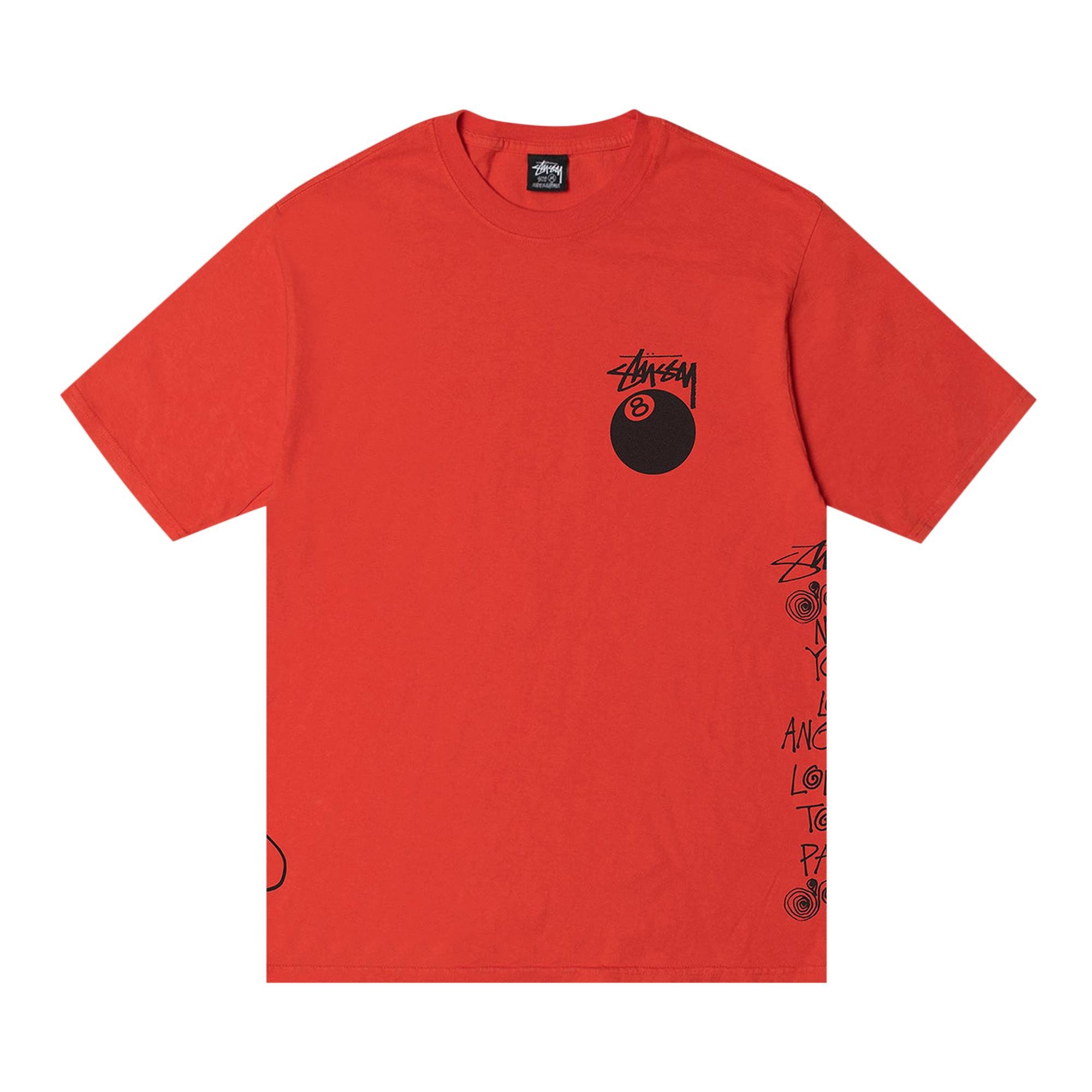 Stussy Test Strike Pigment Dyed Tee 'Tomato' - 1