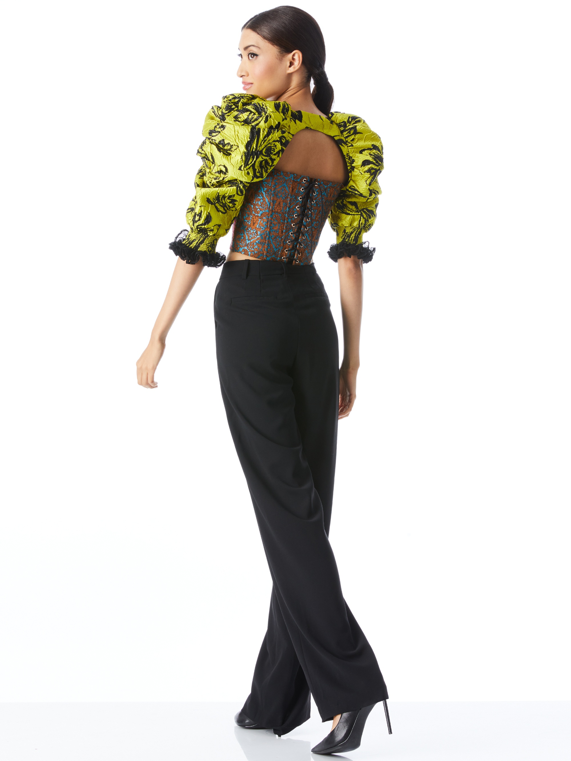 FANTASIA PLEATED SLEEVE BUSTIER - 3