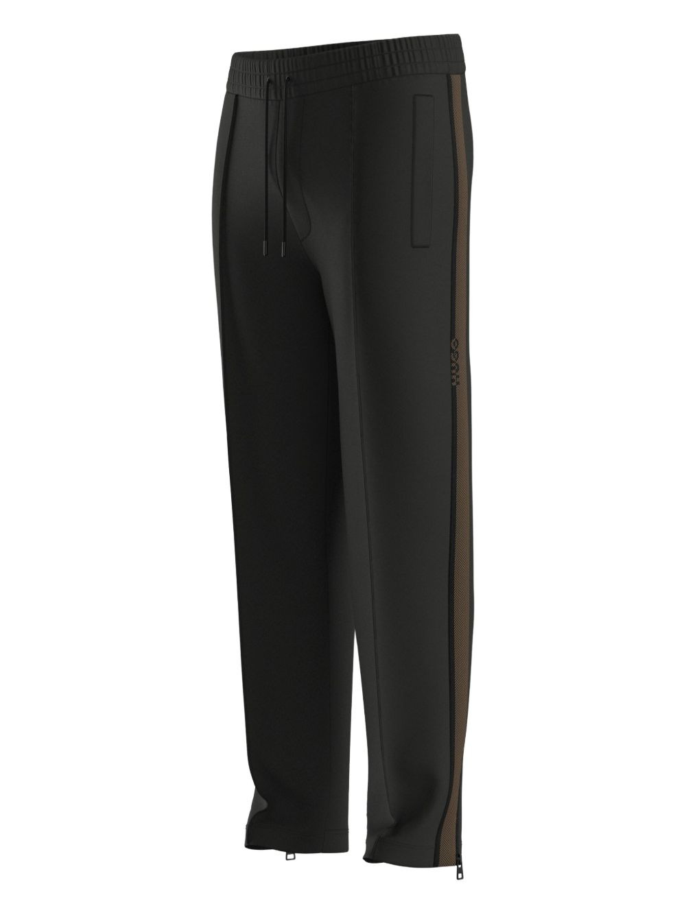 side-stripe zip-detail sweatpants - 3