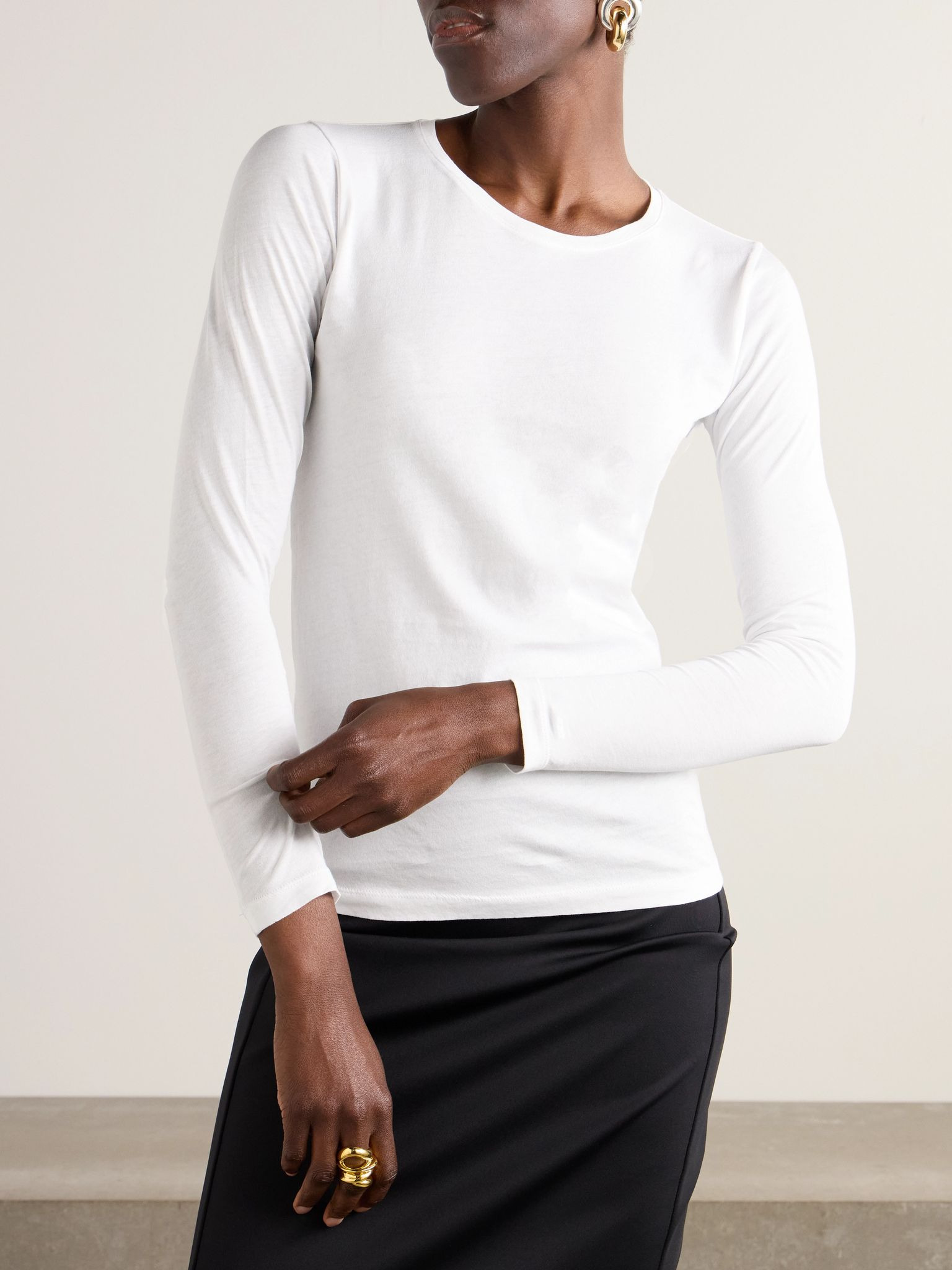Organic cotton-jersey T-shirt White - 3