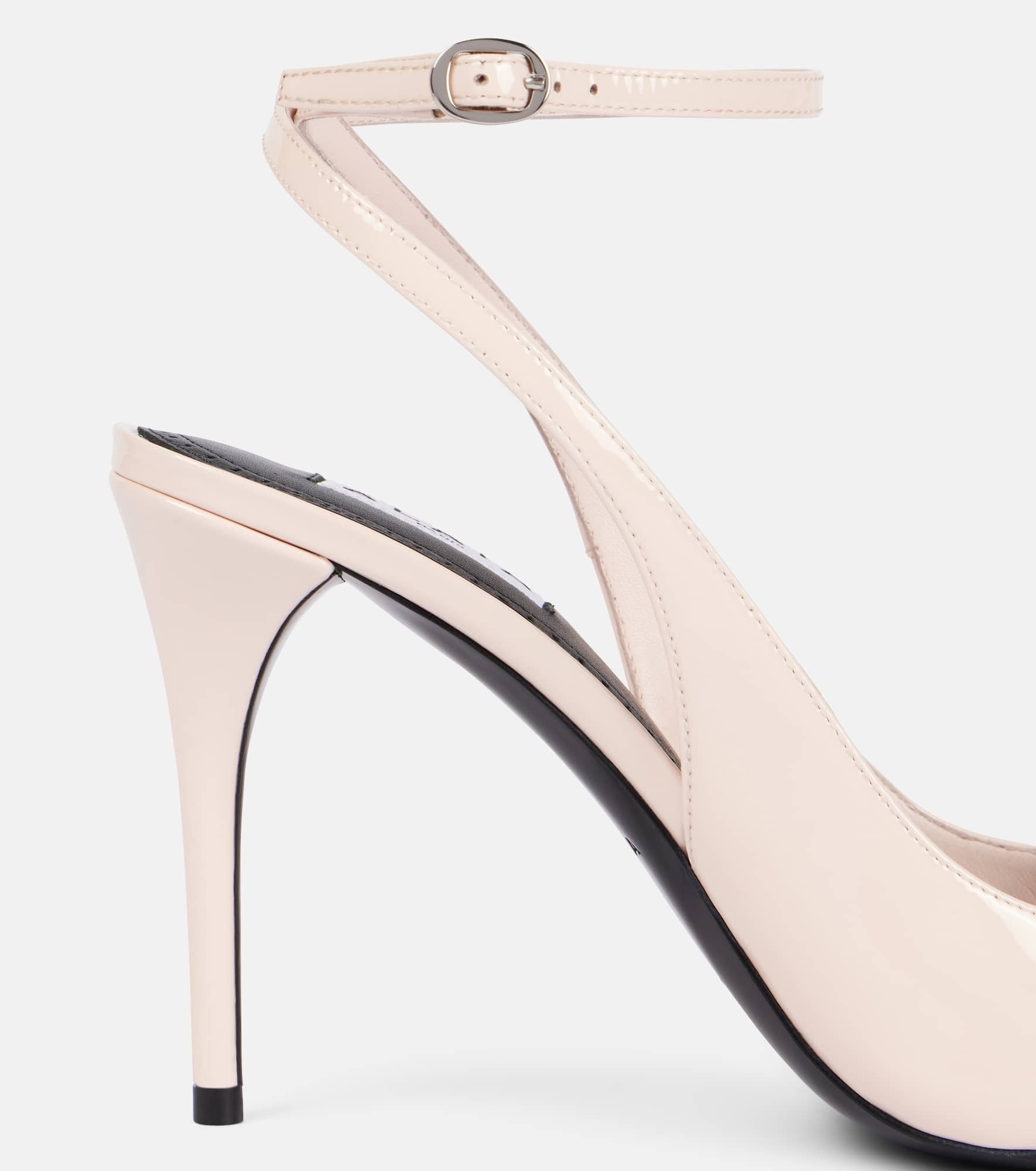 Patent leather slingback pumps - 5