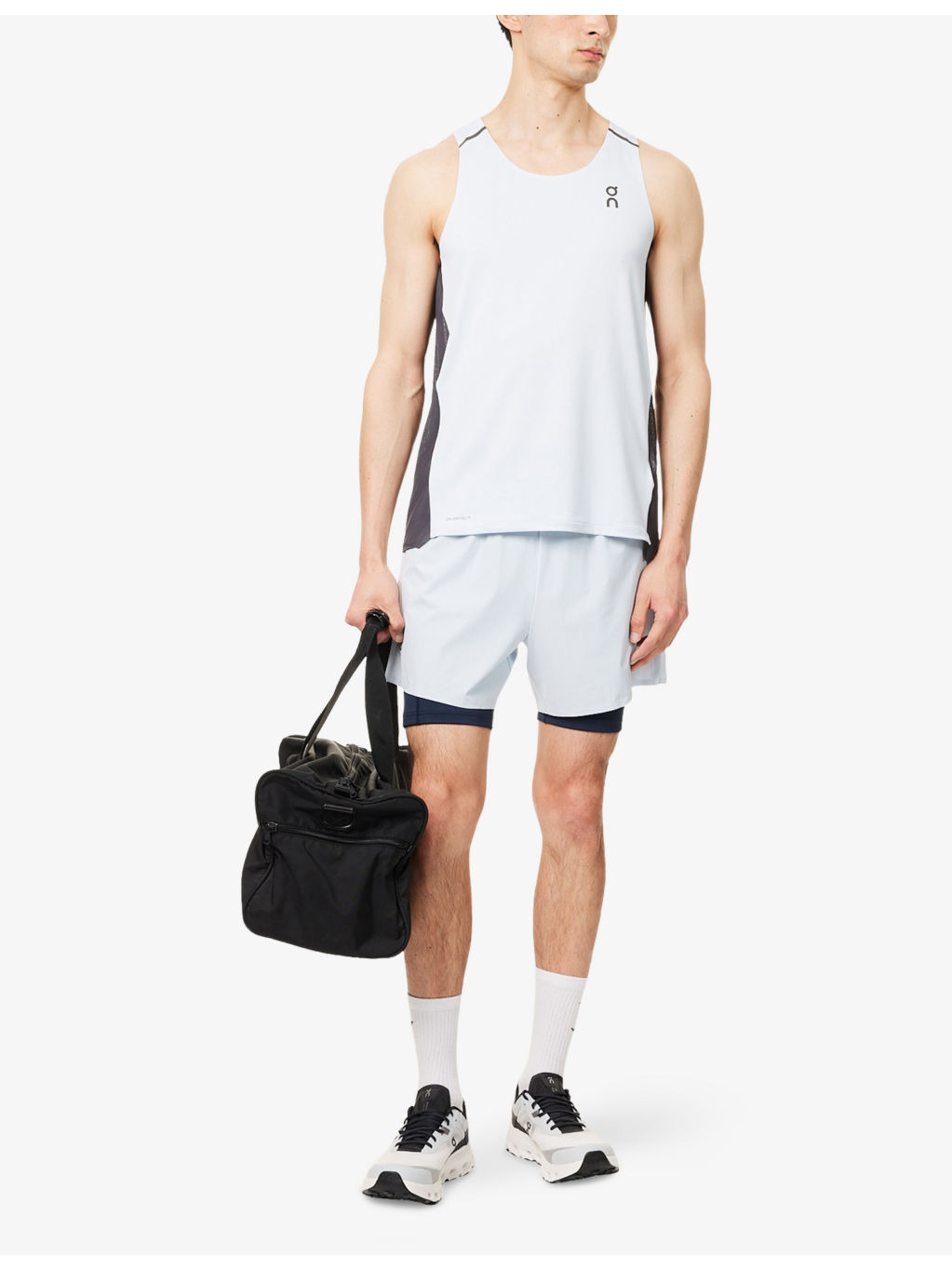 Performance Sleeveless Stretch-Mesh Tank Top - 2